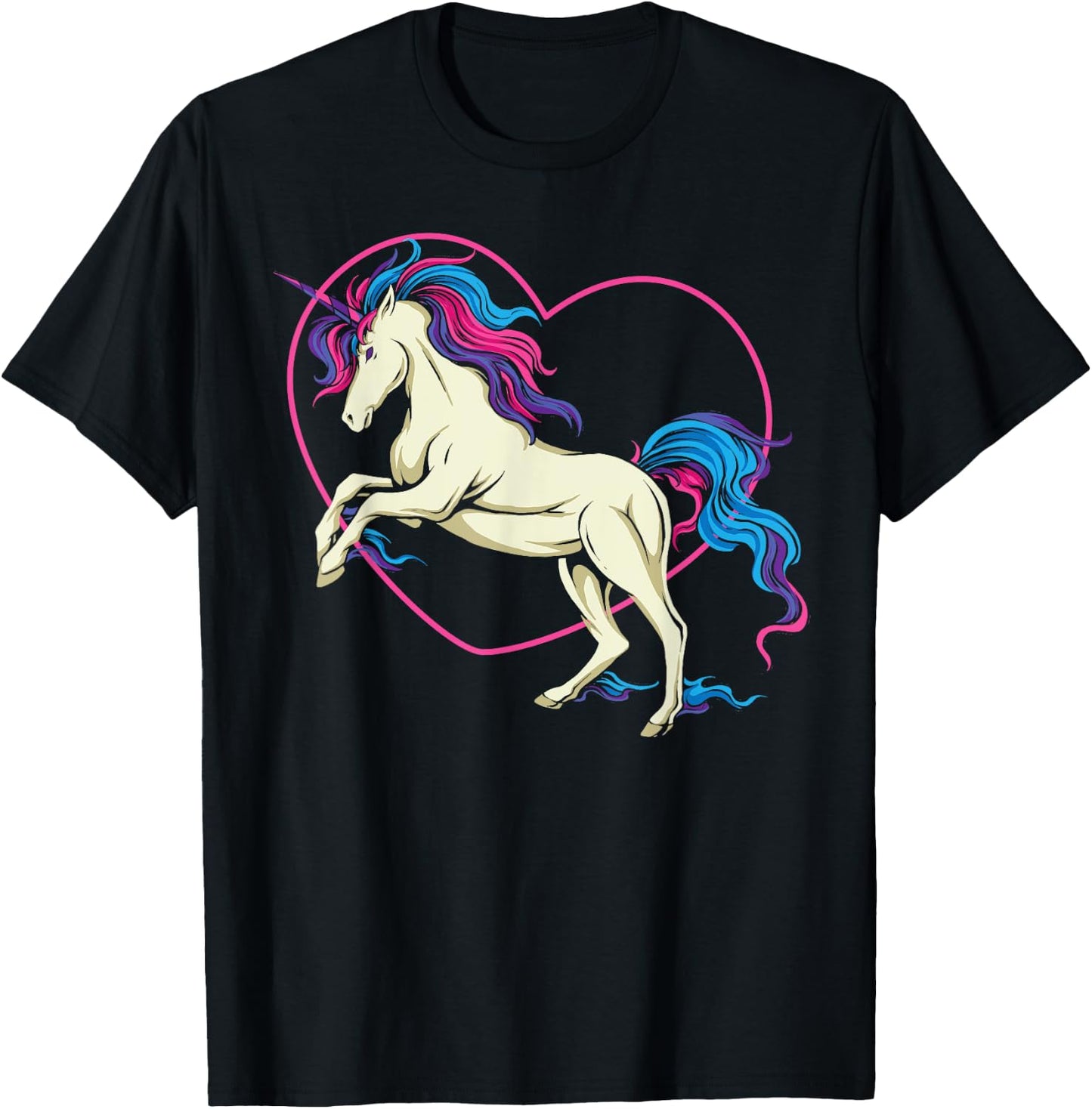 Bisexual Bi Pride Flag Unicorn T-Shirt - T-Shirt | Black