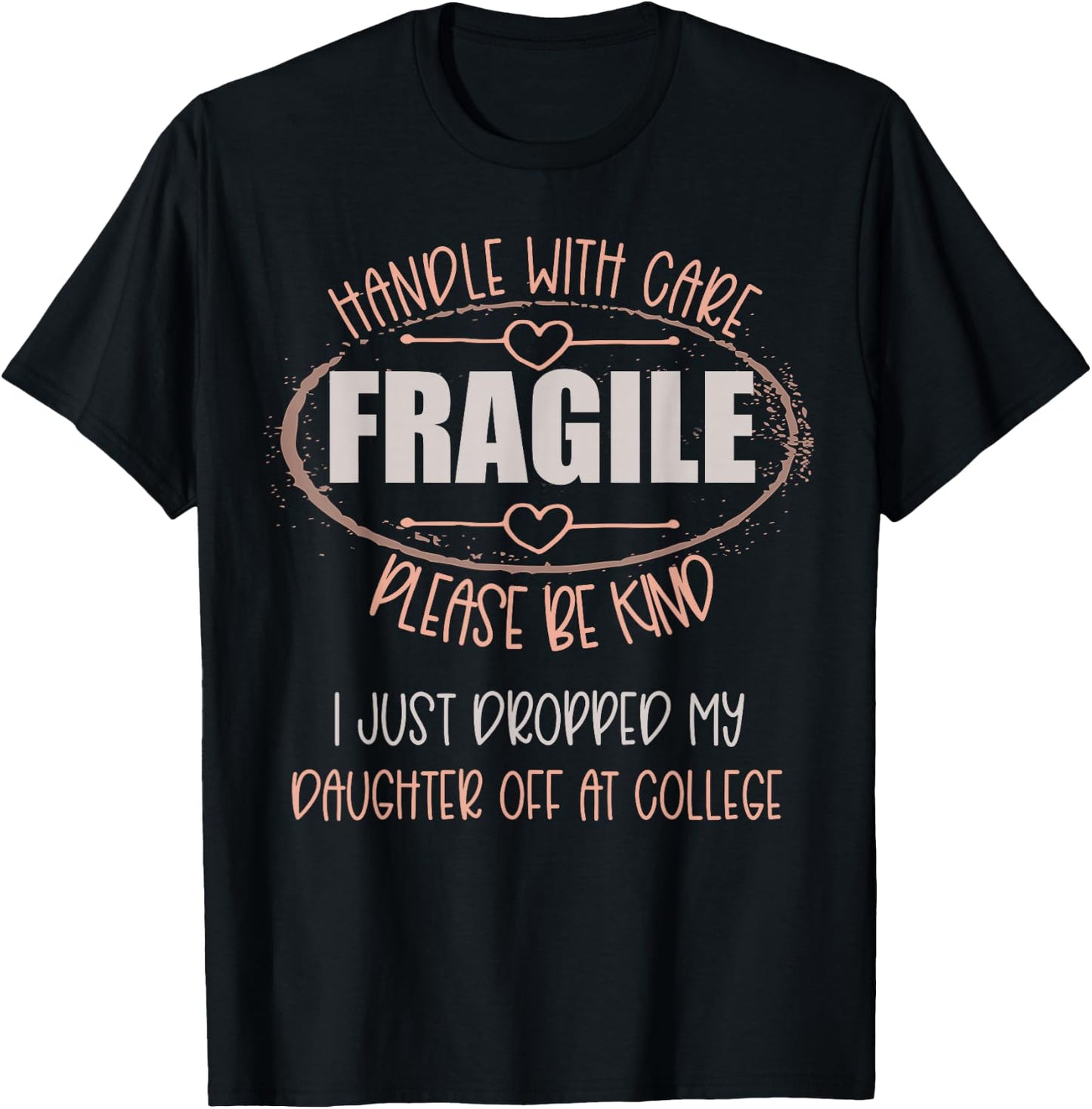 Leaving For College For Mom From Daughter Going To College T-Shirt - T-Shirt | Black