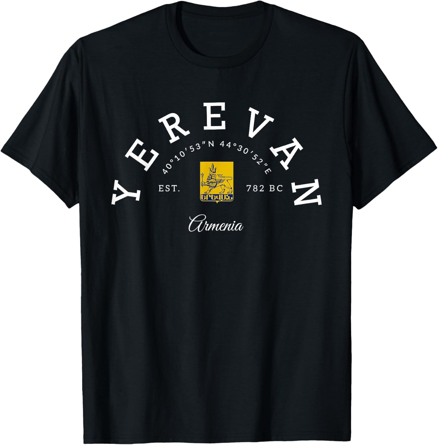 Yerevan Armenia vacation Armenia capital Armenian T-Shirt - T-Shirt | Black