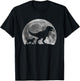 T Rex Walking a Dog Wirehaired Pointing Griffon Halloween Men Women Kids T-Shirt - T-Shirt | Black