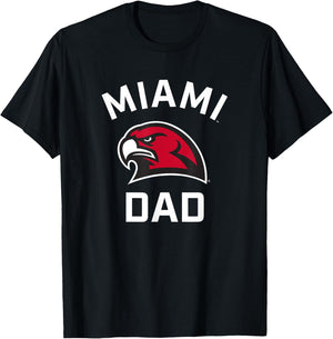 Miami University Ohio Redhawks Arched Dad T-Shirt - T-Shirt | Black