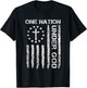 One Nation Under God USA Flag 4th July Christian Religious Men T-Shirt - T-Shirt | Black