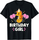 Cute Seahorse Birthday Girl Graphic T-Shirt - T-Shirt | Black