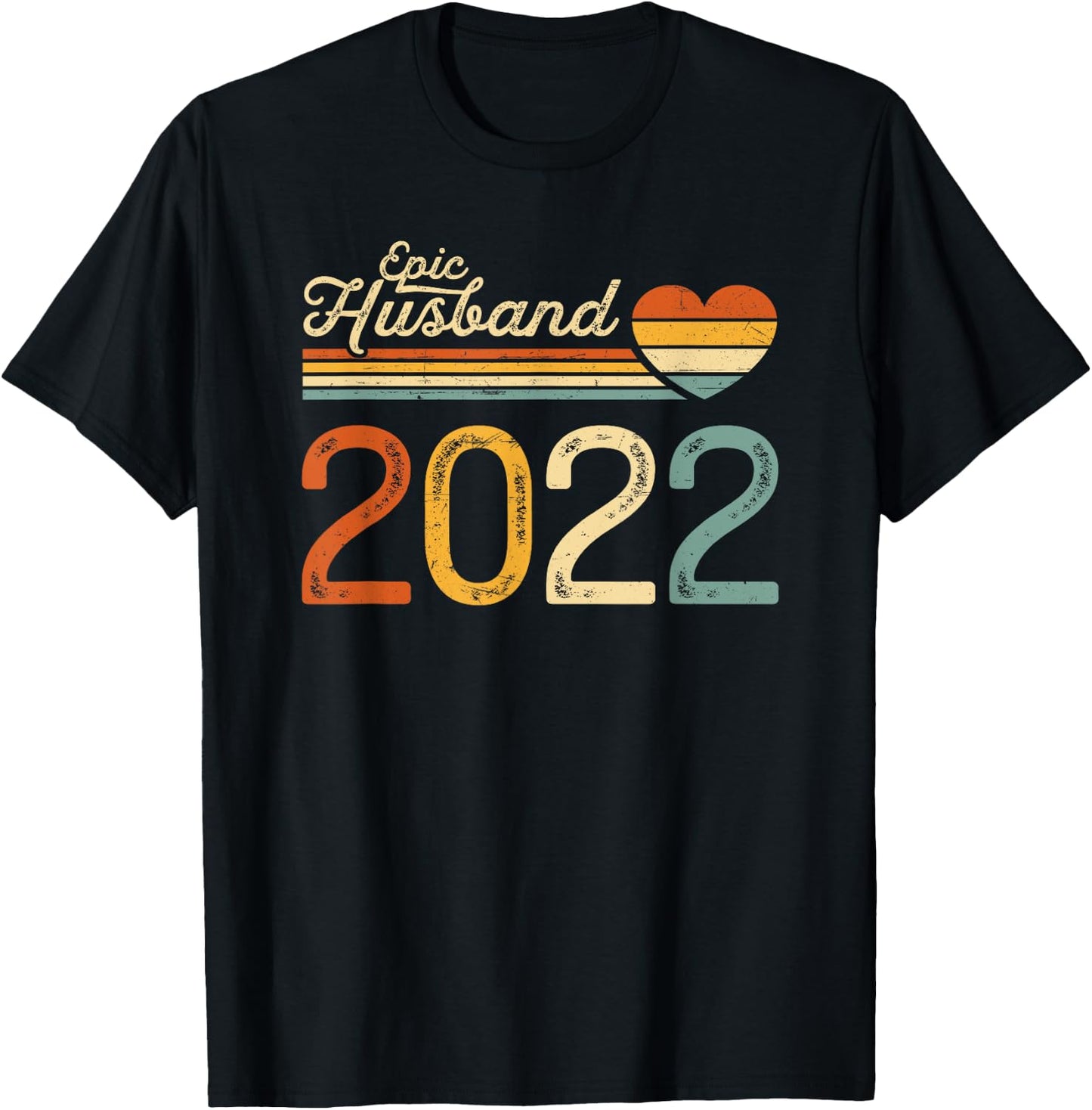 3rd wedding anniversary - Epic Husband Since 2022 3 years T-Shirt - T-Shirt | Black