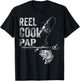 Reel Cool Pap Fish Fishing Shirt Father's Day Gift T-Shirt - T-Shirt | Black