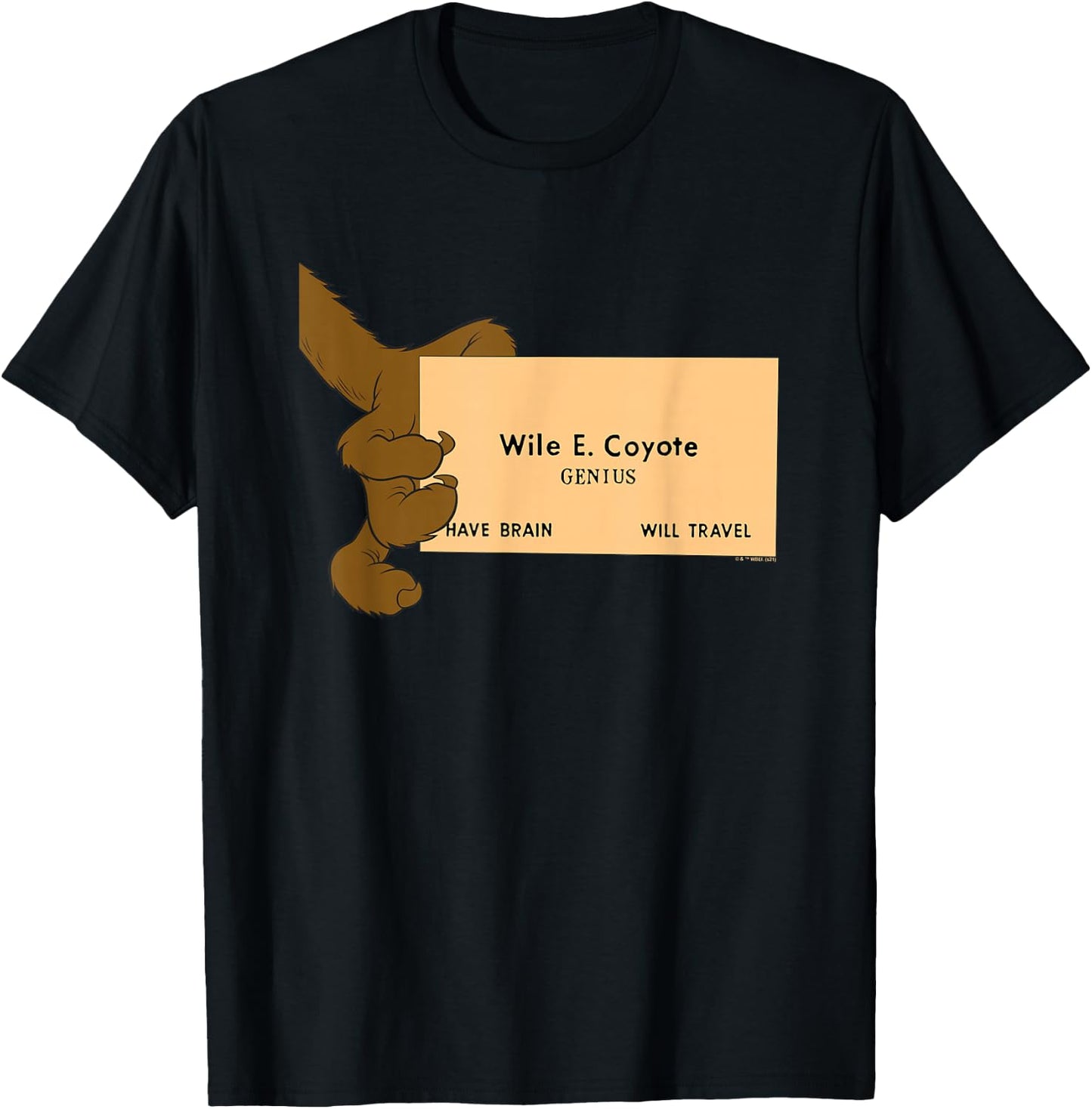 Looney Tunes Wile E. Coyote Genius Small T-Shirt - T-Shirt | Black