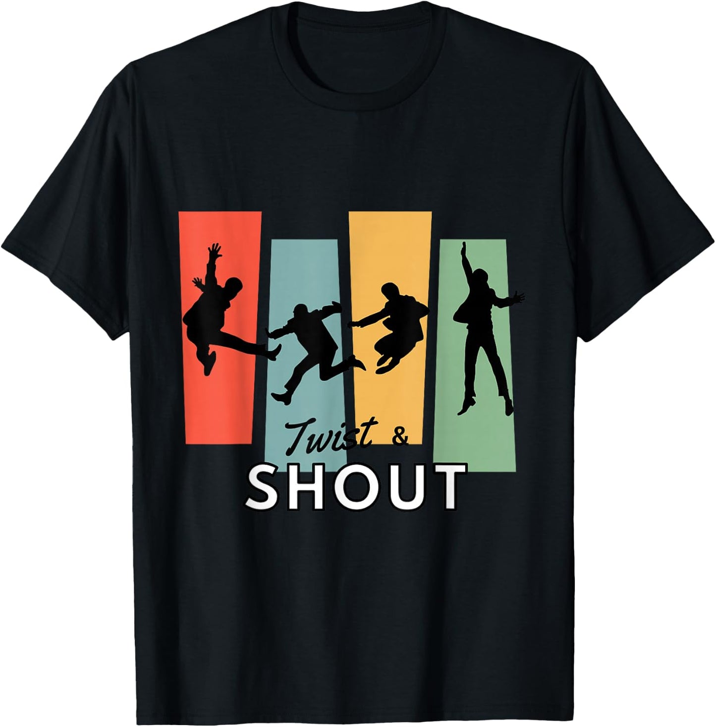 Twist & Shout! 1960s Beat Group Tribute T-Shirt - T-Shirt | Black