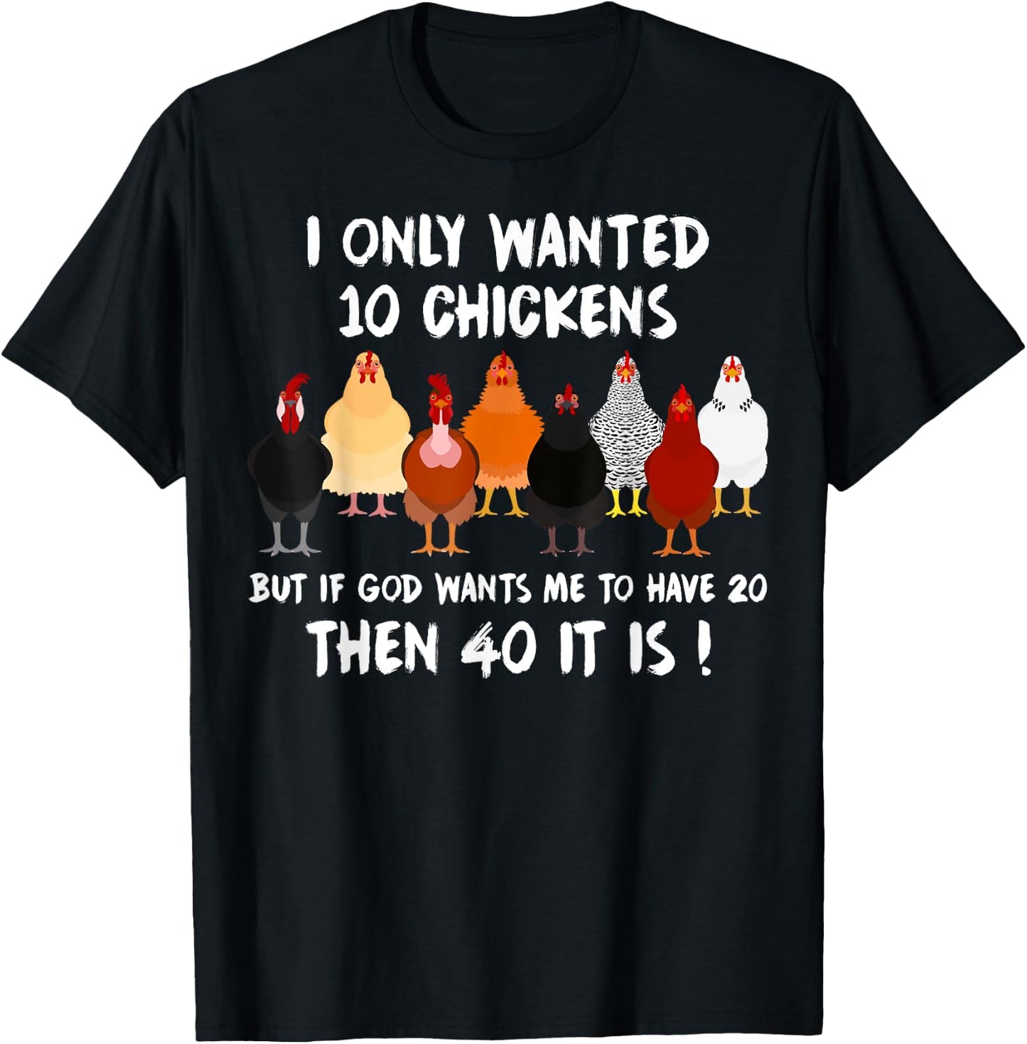 Funny Chicken Gifts Women Poultry Chickens Farmer T-Shirt - T-Shirt | Black