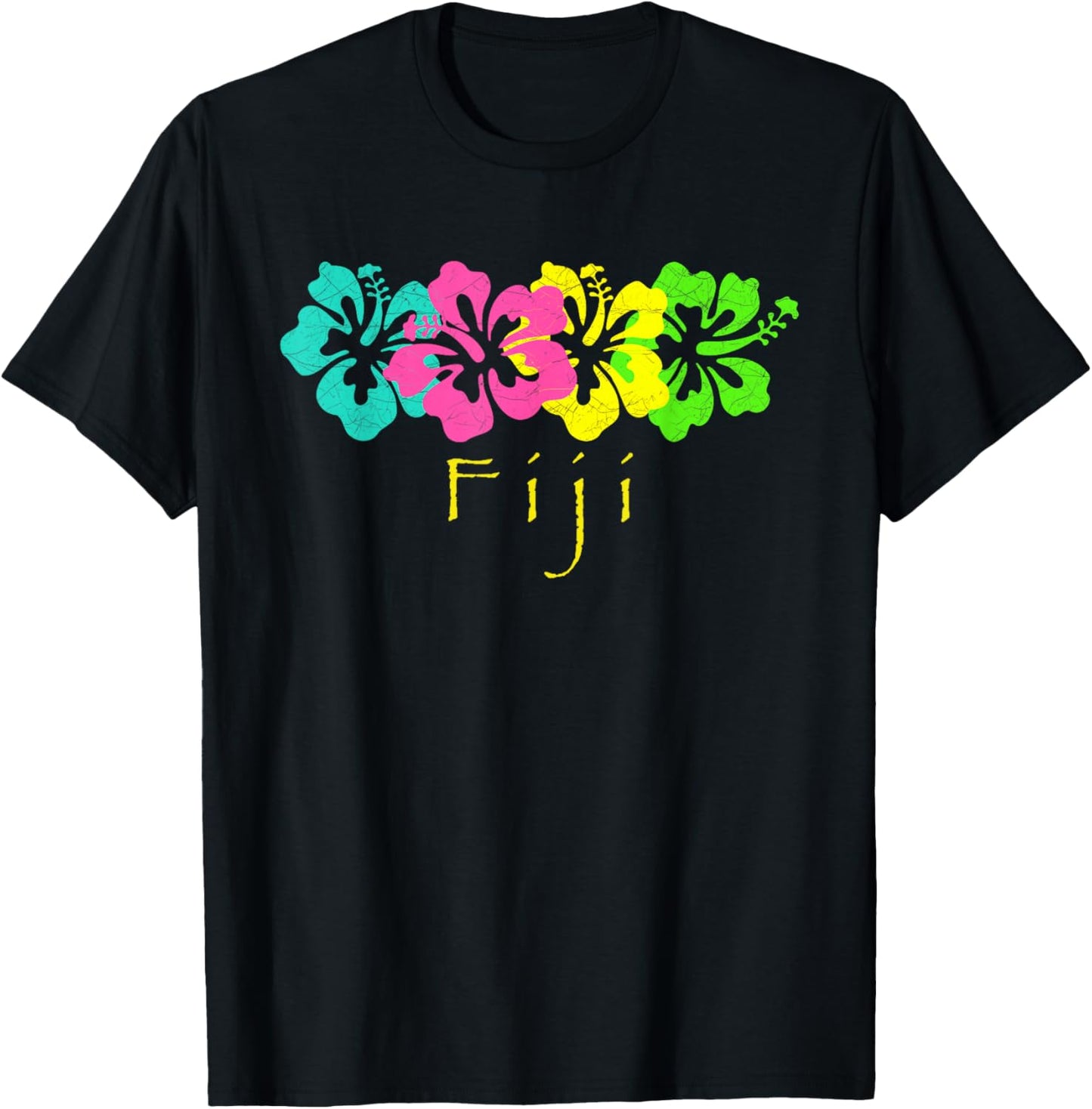 Fiji Tropical Beach /Fiji Travel Surf T-Shirt - T-Shirt | Black