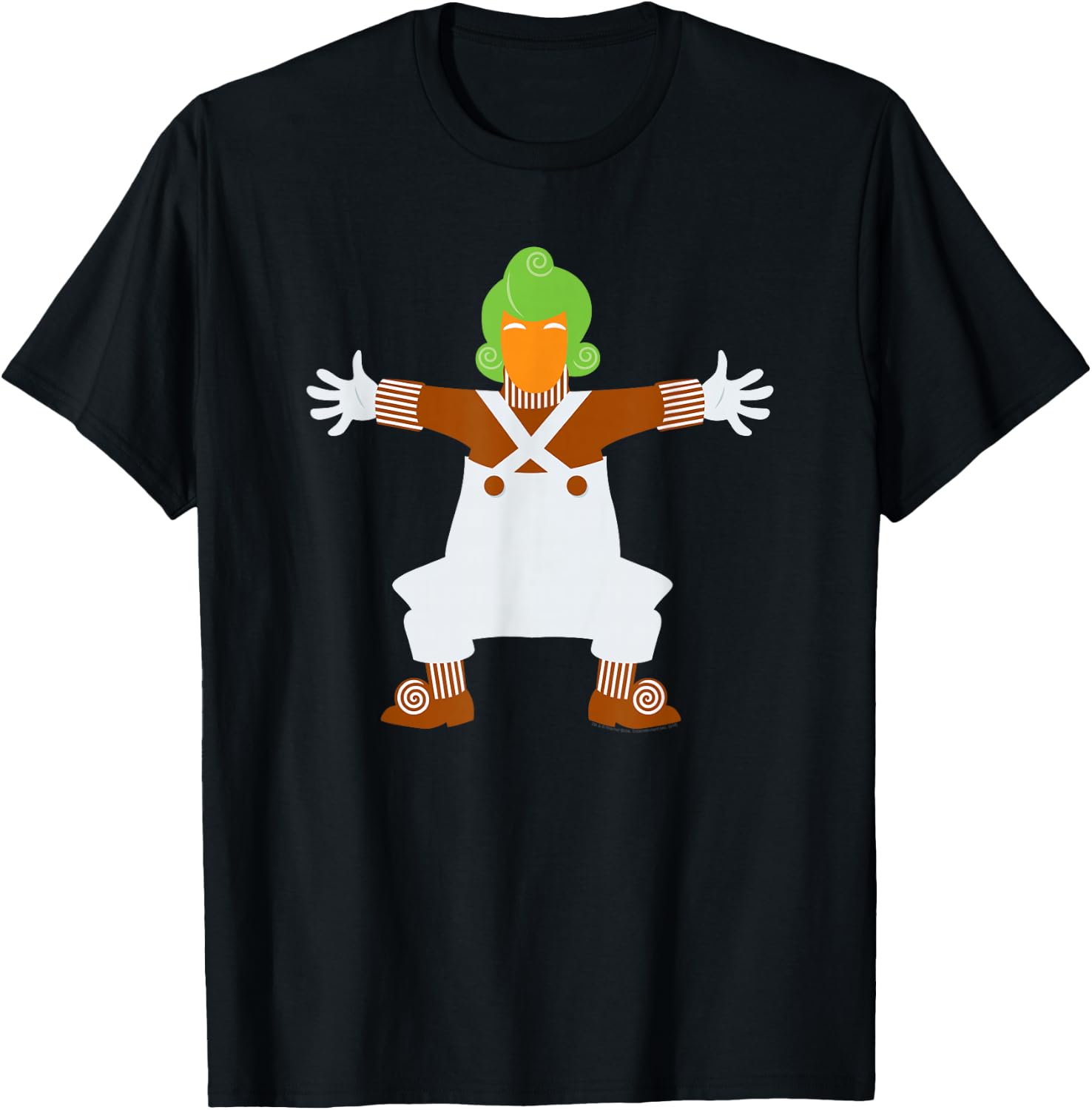 Willy Wonka & The Chocolate Factory Lone Oompa Loompa T-Shirt - T-Shirt | Black