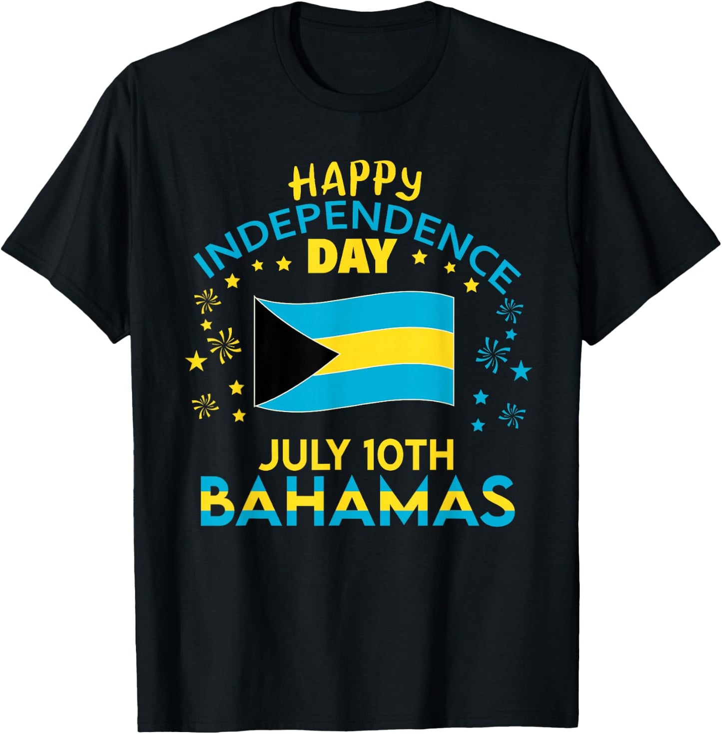The Bahamas Independence Day Bahamian Pride The Bahamas Flag T-Shirt - T-Shirt | Black