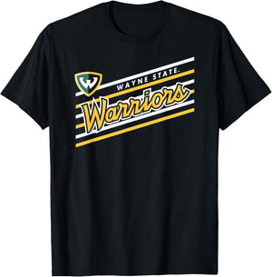 Wayne State Warriors Retro Performer Green T-Shirt - T-Shirt | Black
