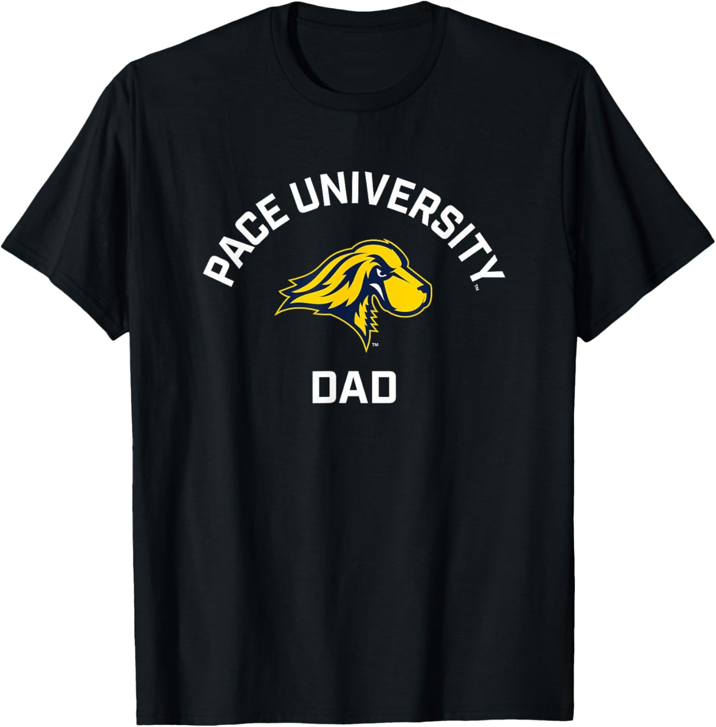 Pace University Setters Arched Dad T-Shirt - T-Shirt | Black