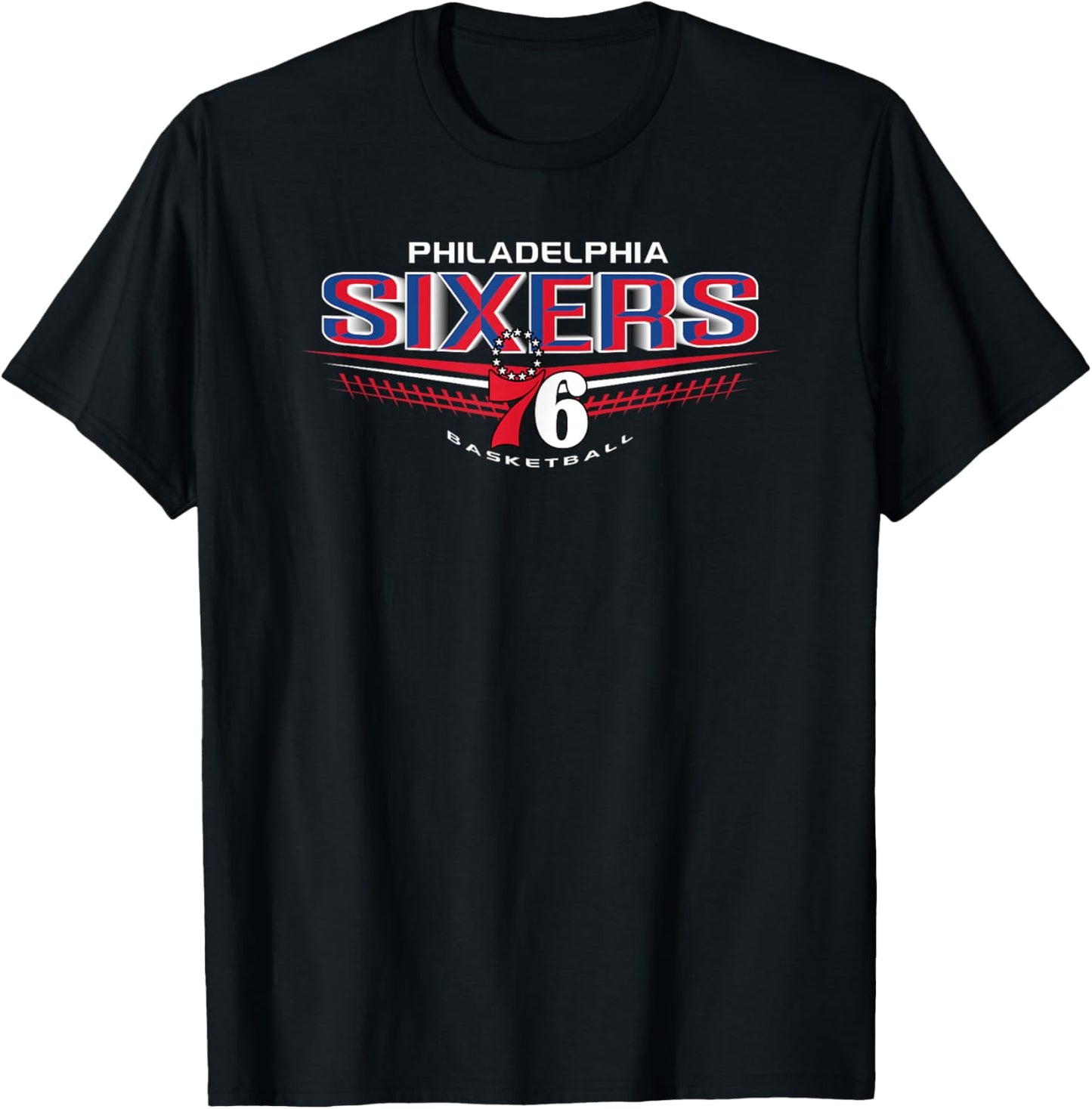 PHILADELPHIA 76 NBA Philadelphia 76ers El Dorado Black T-Shirt - T-Shirt | Black