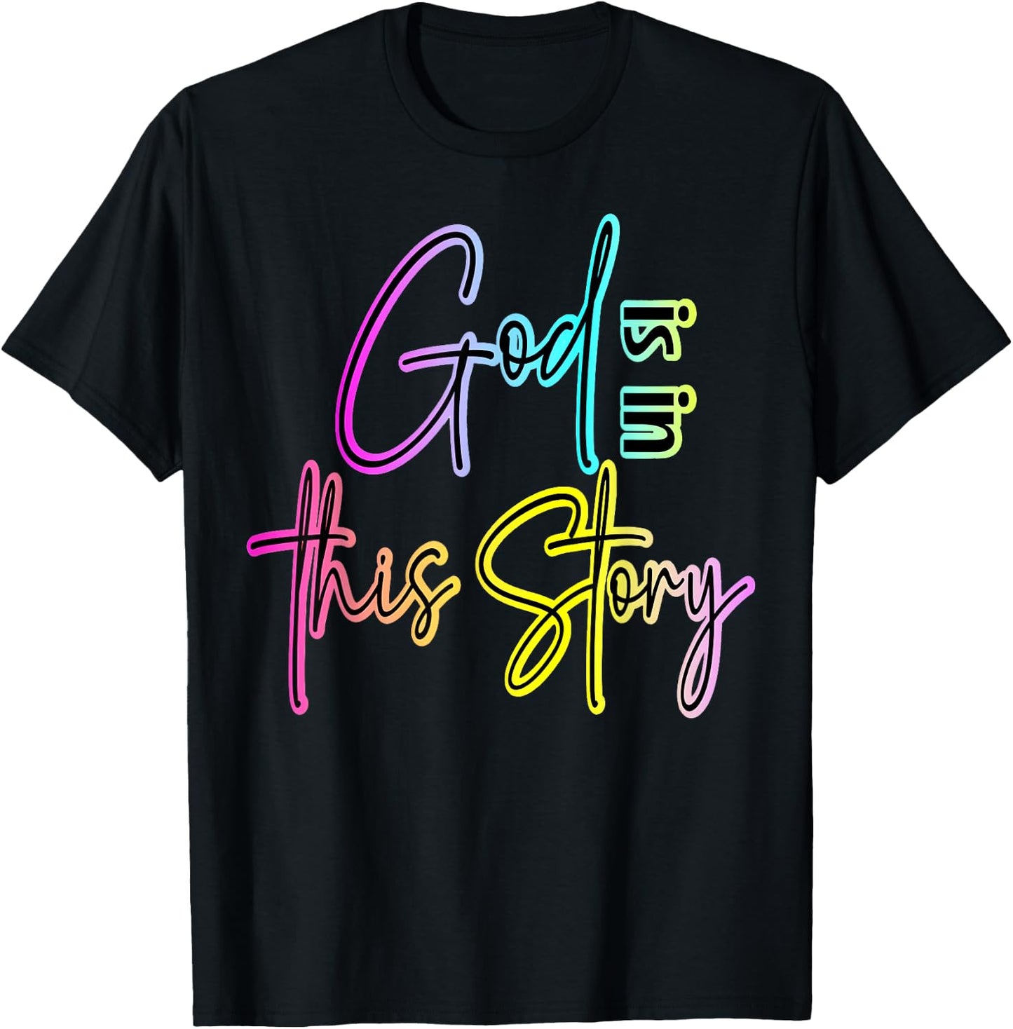 God is in This Story Worship Leader Gifts and Faith T-Shirt - T-Shirt | Black