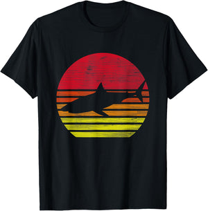 Retro Shark T-Shirt - T-Shirt | Black