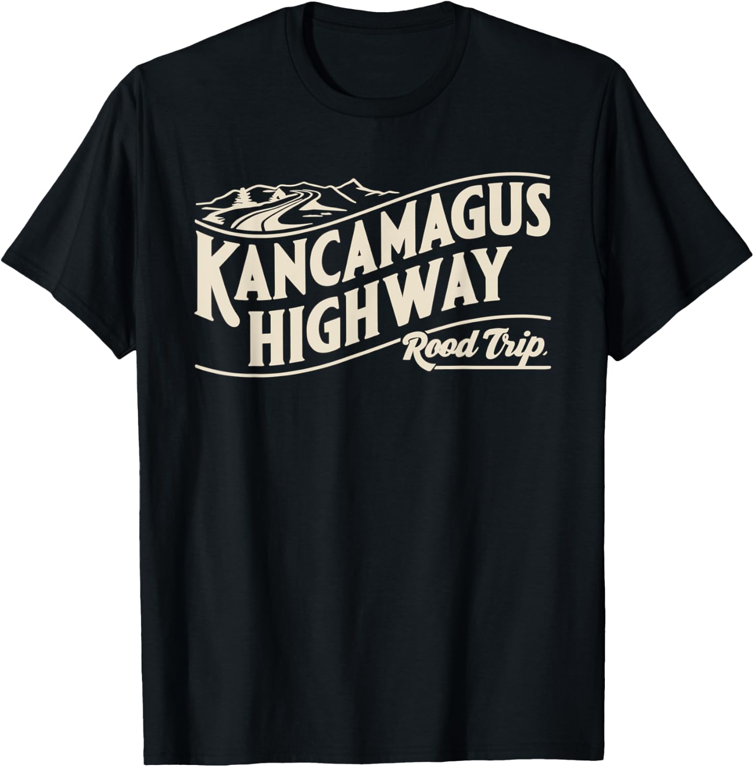 Kancamagus Highway Road Trip Souvenir T-Shirt - T-Shirt | Black