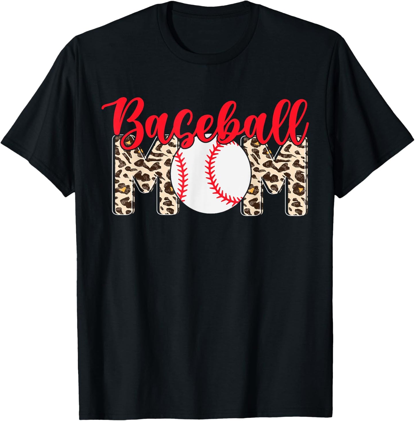 Baseball Mom T-Shirt - T-Shirt | Black