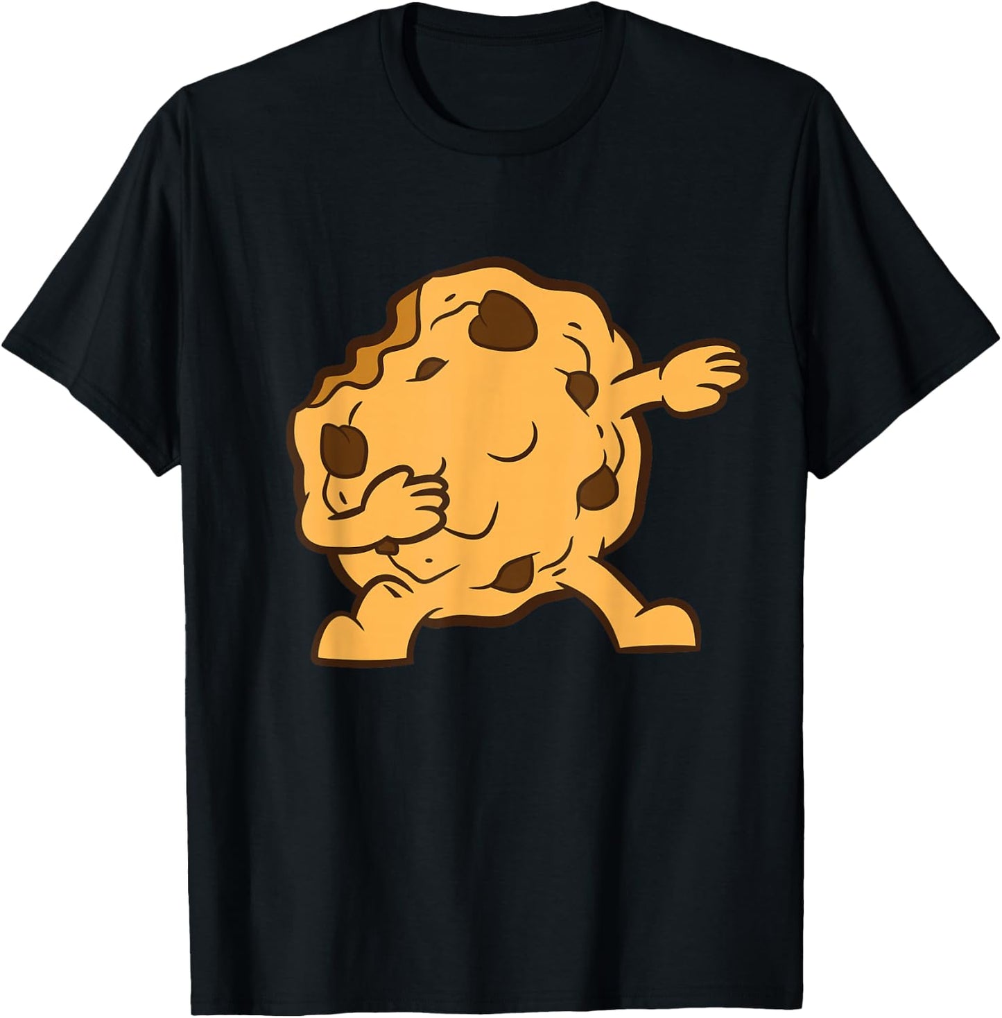 Dabbing Chocolate Chip Cookie Cute Cookie T-Shirt - T-Shirt | Black