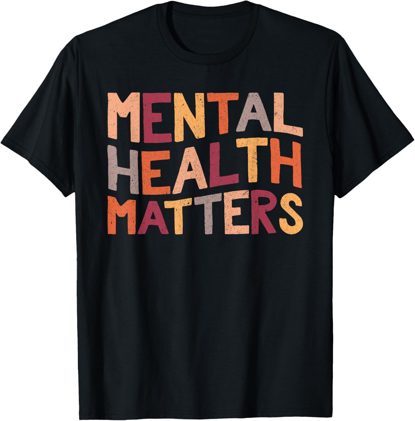 Mental Health Matters End The Stigma Be Kind To Your Mind T-Shirt - T-Shirt | Black
