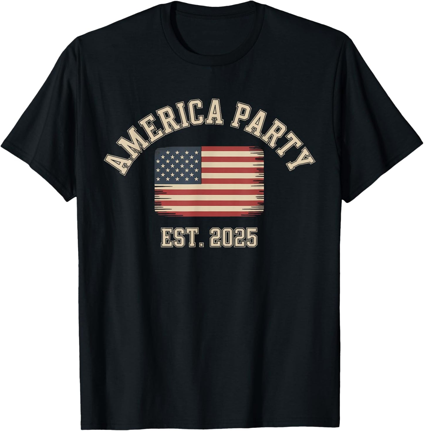 America Party EST. 2025 T-Shirt - T-Shirt | Black