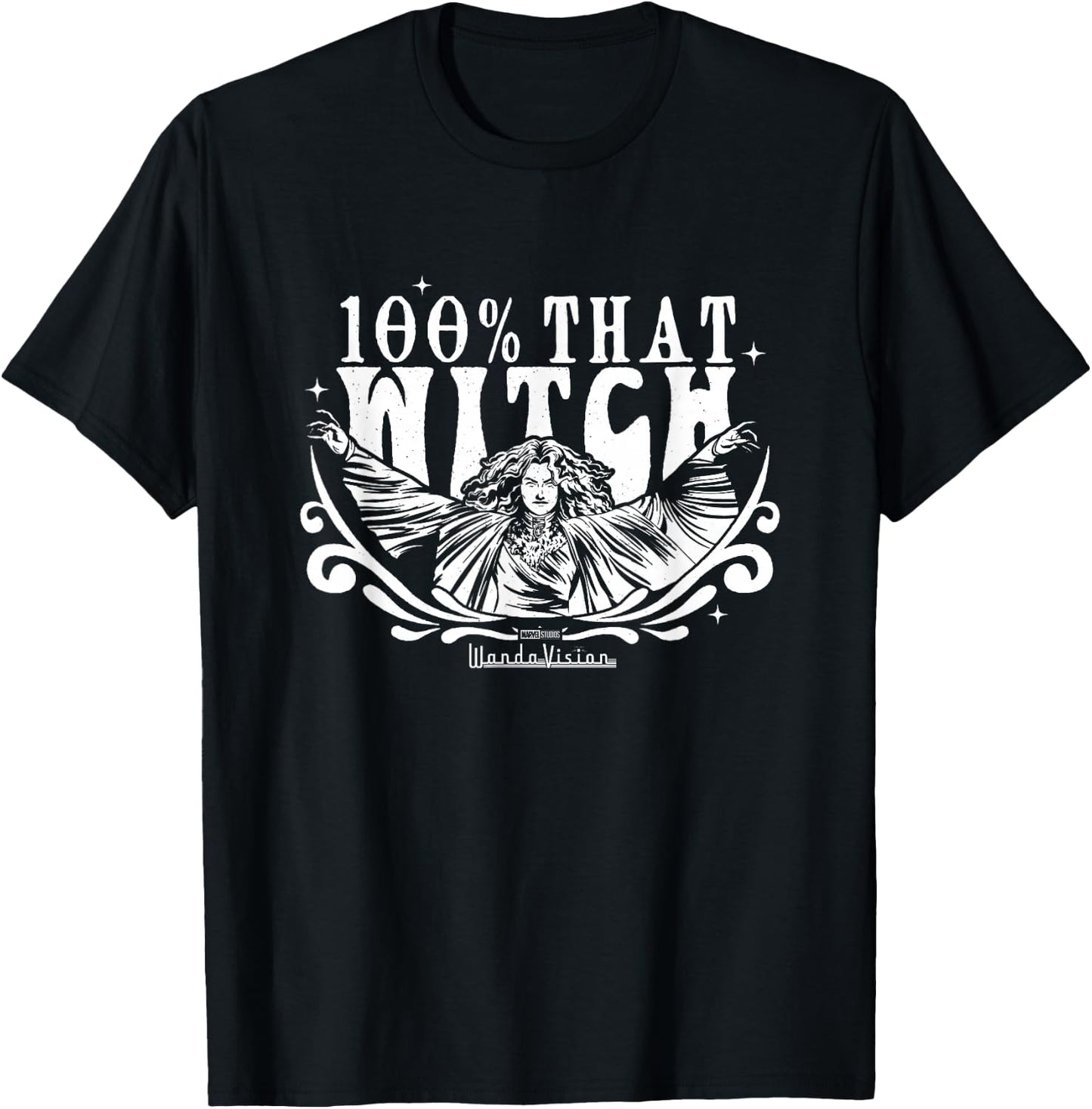 Wandavision 100% That Witch Agatha Harkness Vintage T-Shirt - T-Shirt | Black