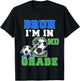 Kids Bruh Im In 2nd Grade Back to School Boys second Grade Soccer T-Shirt - T-Shirt | Black