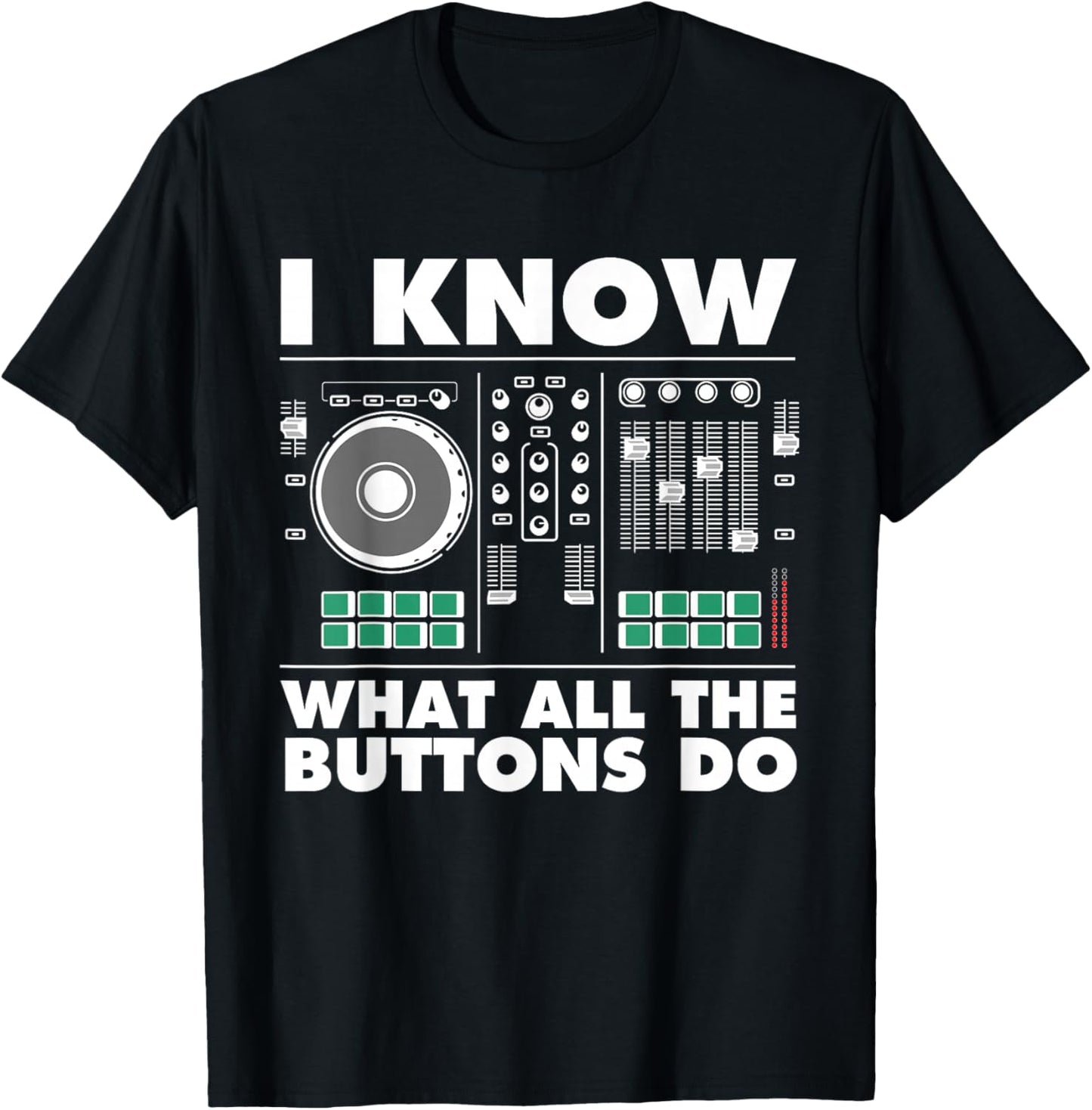 Funny DJ Art Men Women Music Producer Disc Jockey Lover DJ T-Shirt - T-Shirt | Black