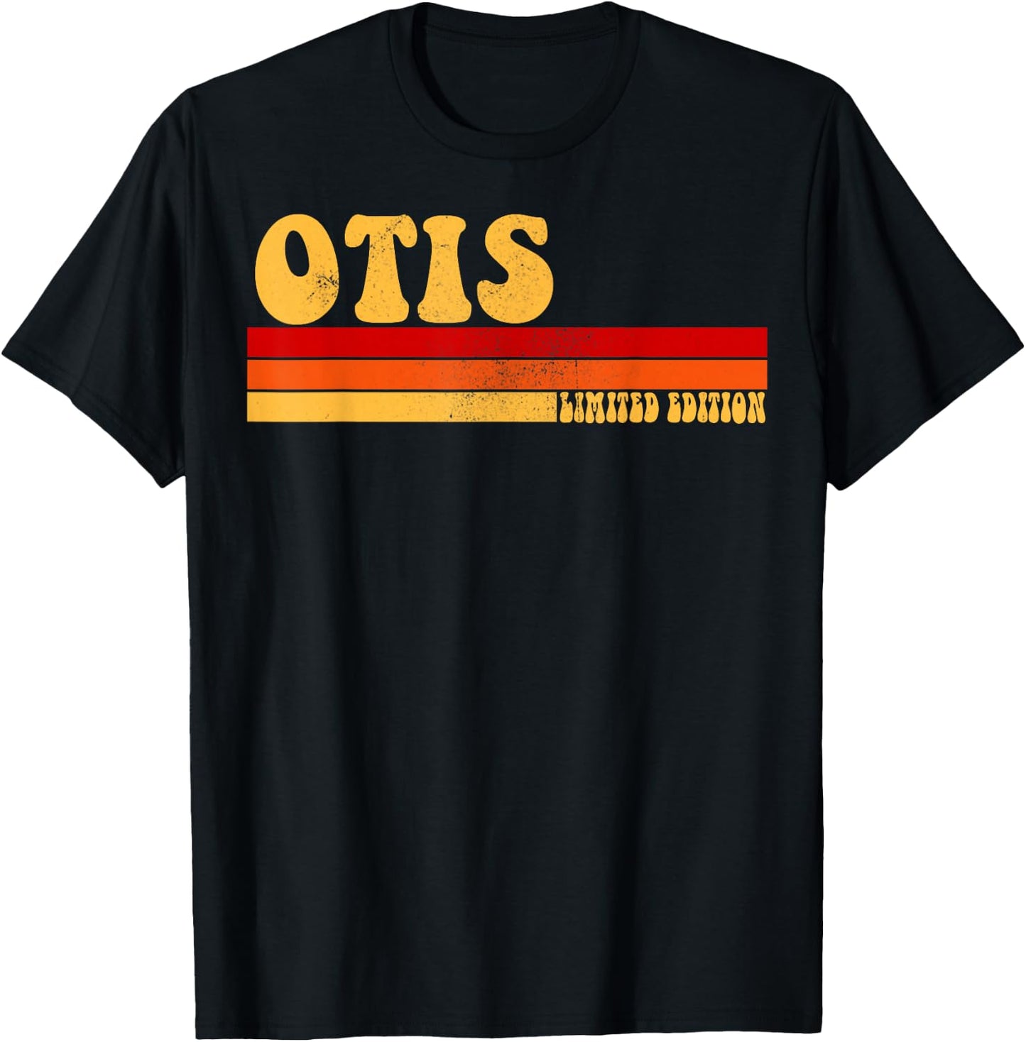 OTIS Name Personalized Idea Men Retro Vintage OTIS T-Shirt - T-Shirt | Black