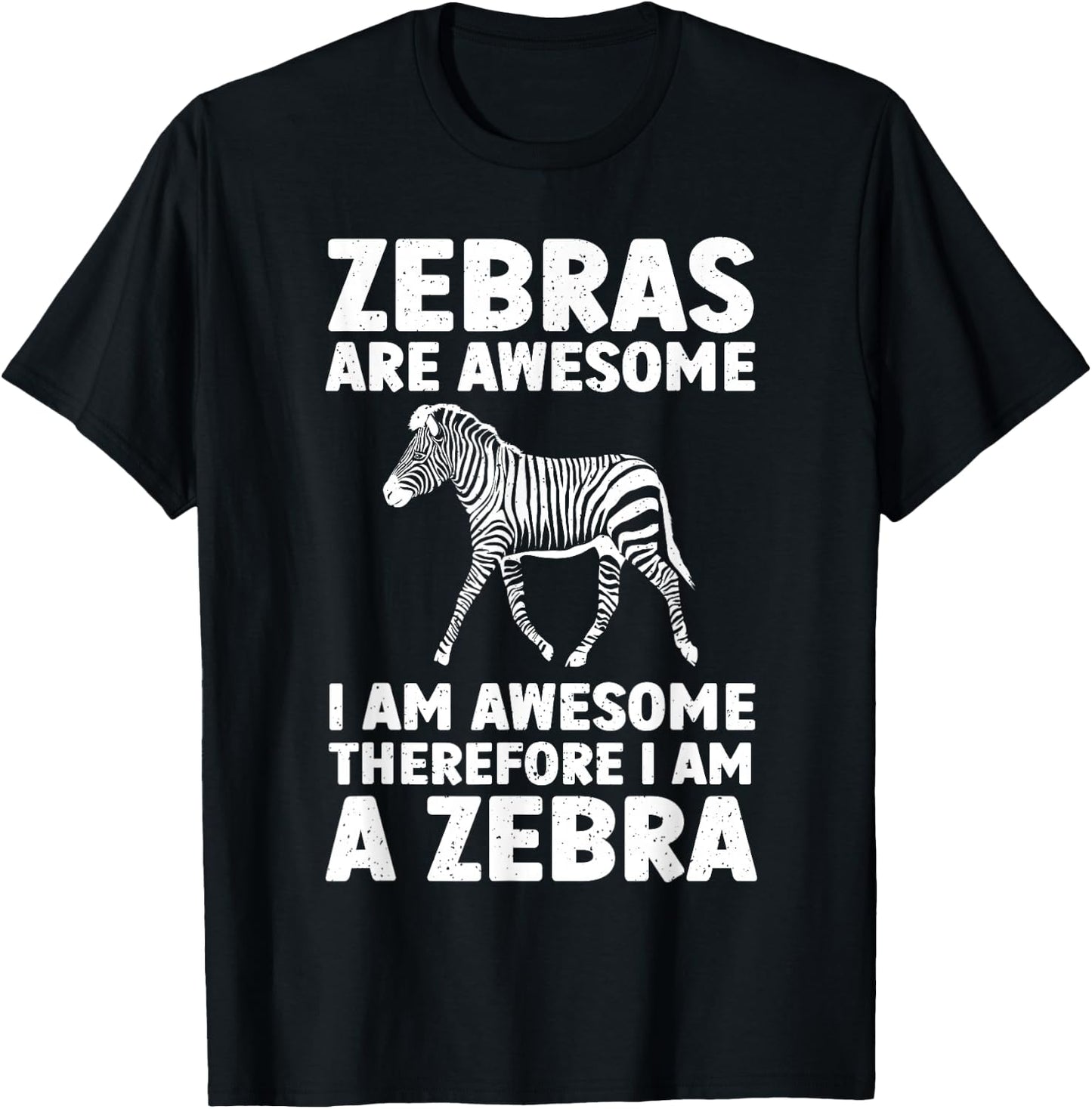 Cool Zebra Art Women Kids Zebra Stripes Zebra Lover T-Shirt - T-Shirt | Black