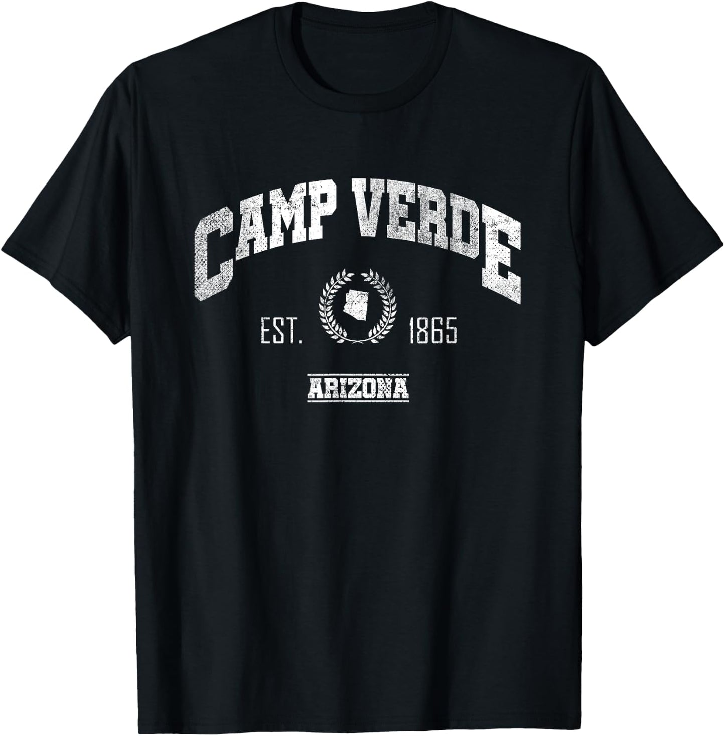 Camp Verde AZ | Arizona | Vintage Throwback T-Shirt - T-Shirt | Black