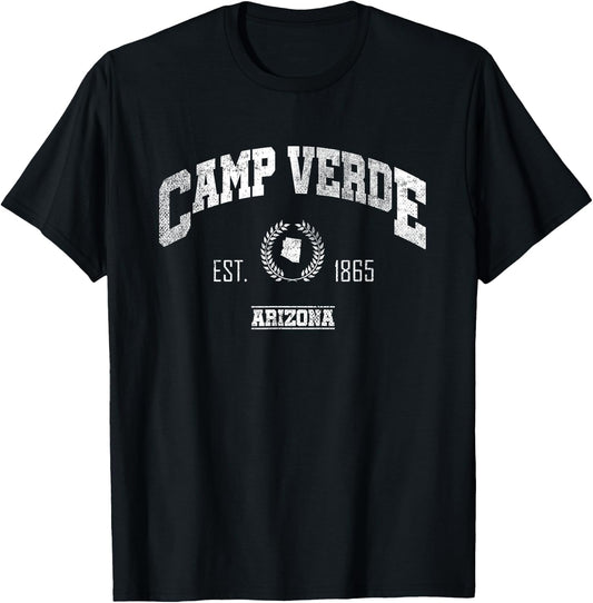Camp Verde AZ | Arizona | Vintage Throwback T-Shirt - T-Shirt | Black