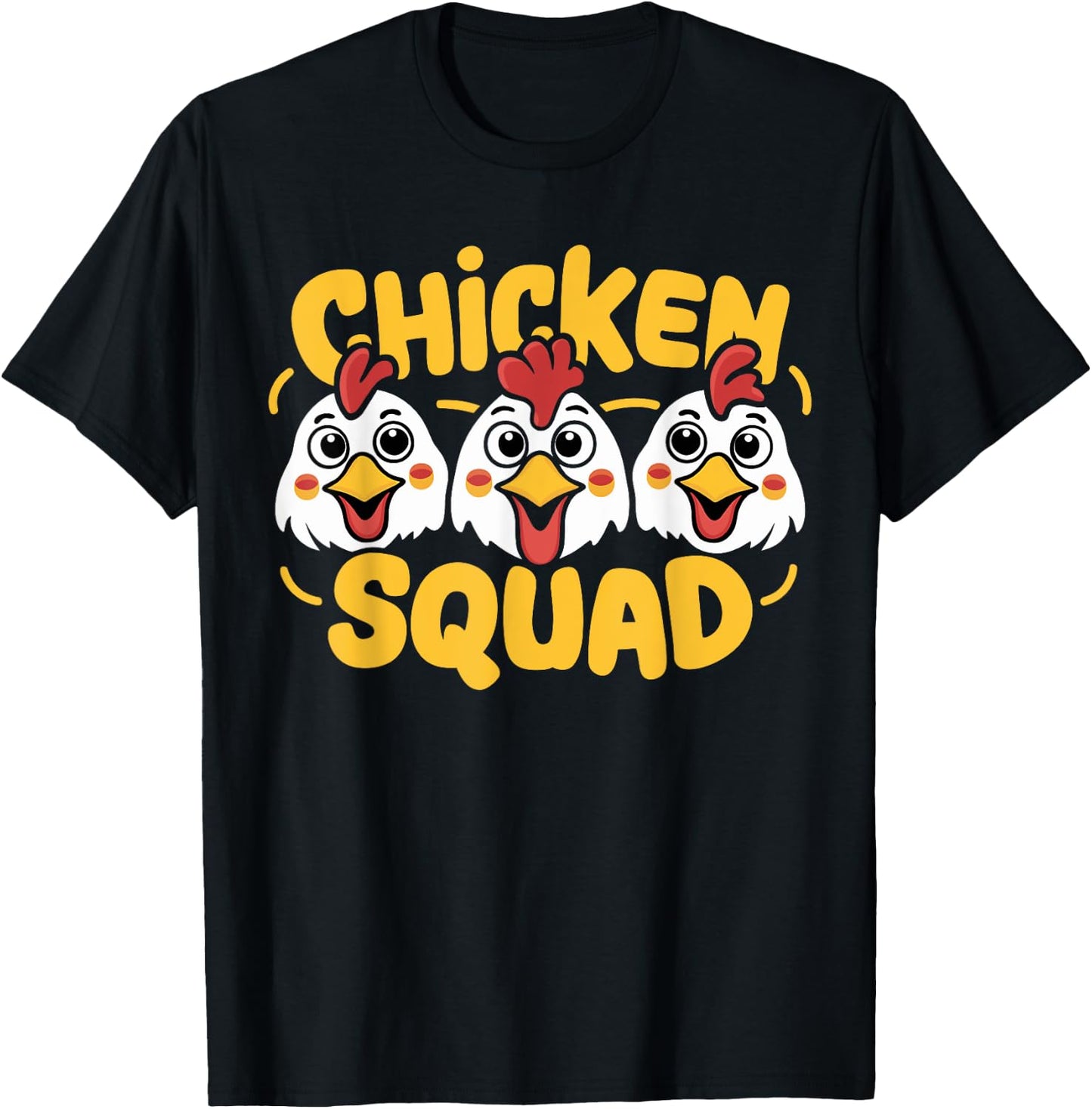 Chicken Squad for Chicken Lover Shirt | Cool Chicken T-Shirt - T-Shirt | Black