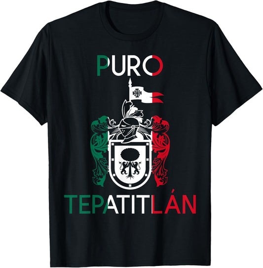 Tepatitlan Jalisco Estado De Mexico Escudo Eagle Aguila T-Shirt - T-Shirt | Black