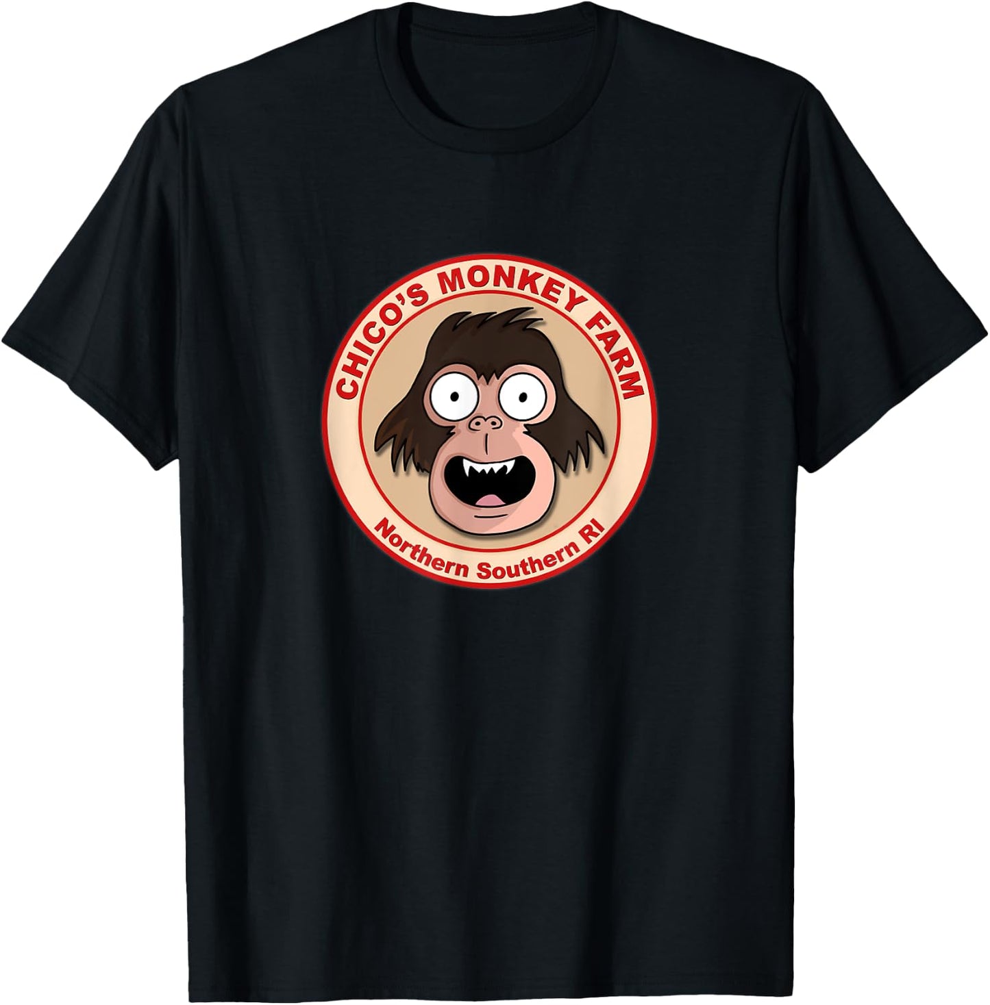 Chico's Monkey Farm Funny Animation T-Shirt - T-Shirt | Black