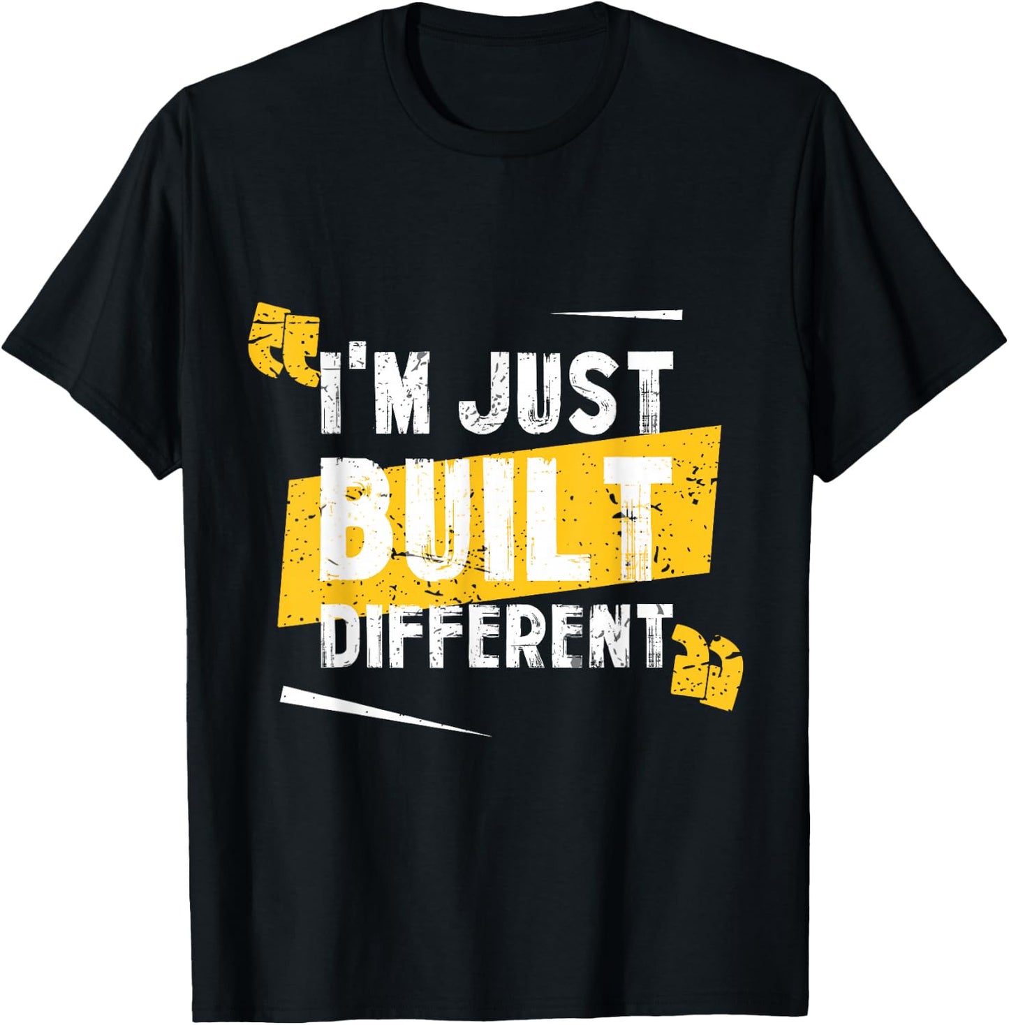 I'm Just Built Different T-Shirt - T-Shirt | Black