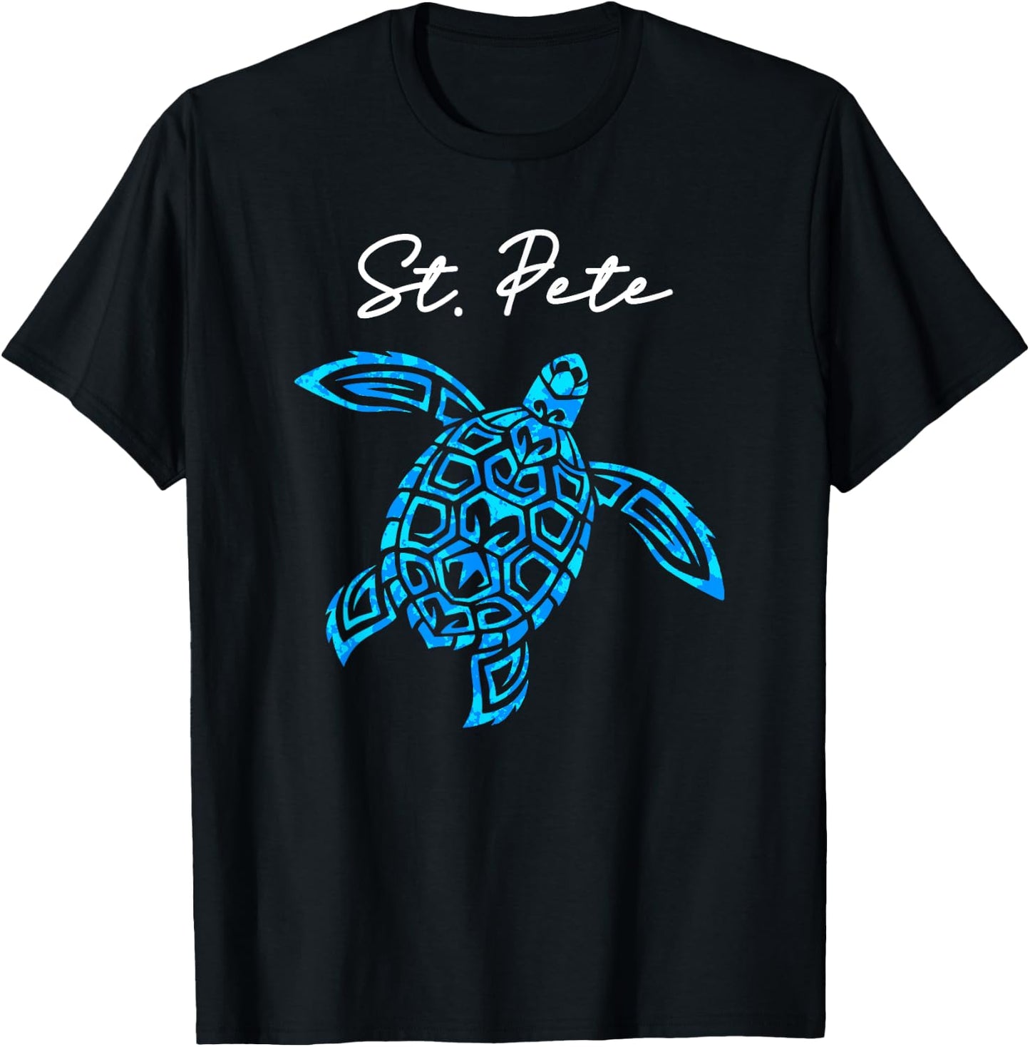 St Petersburg Florida Sea Turtle Vacation Souvenir St Pete T-Shirt - T-Shirt | Black