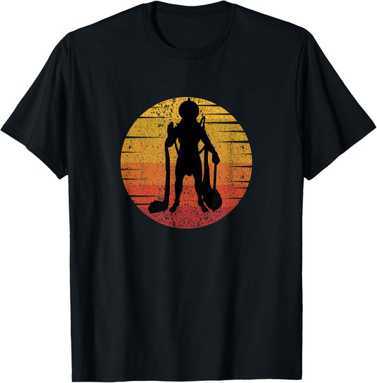 Retro Vintage Hindu God Lord Hanuman Monkey God Men Women T-Shirt - T-Shirt | Black