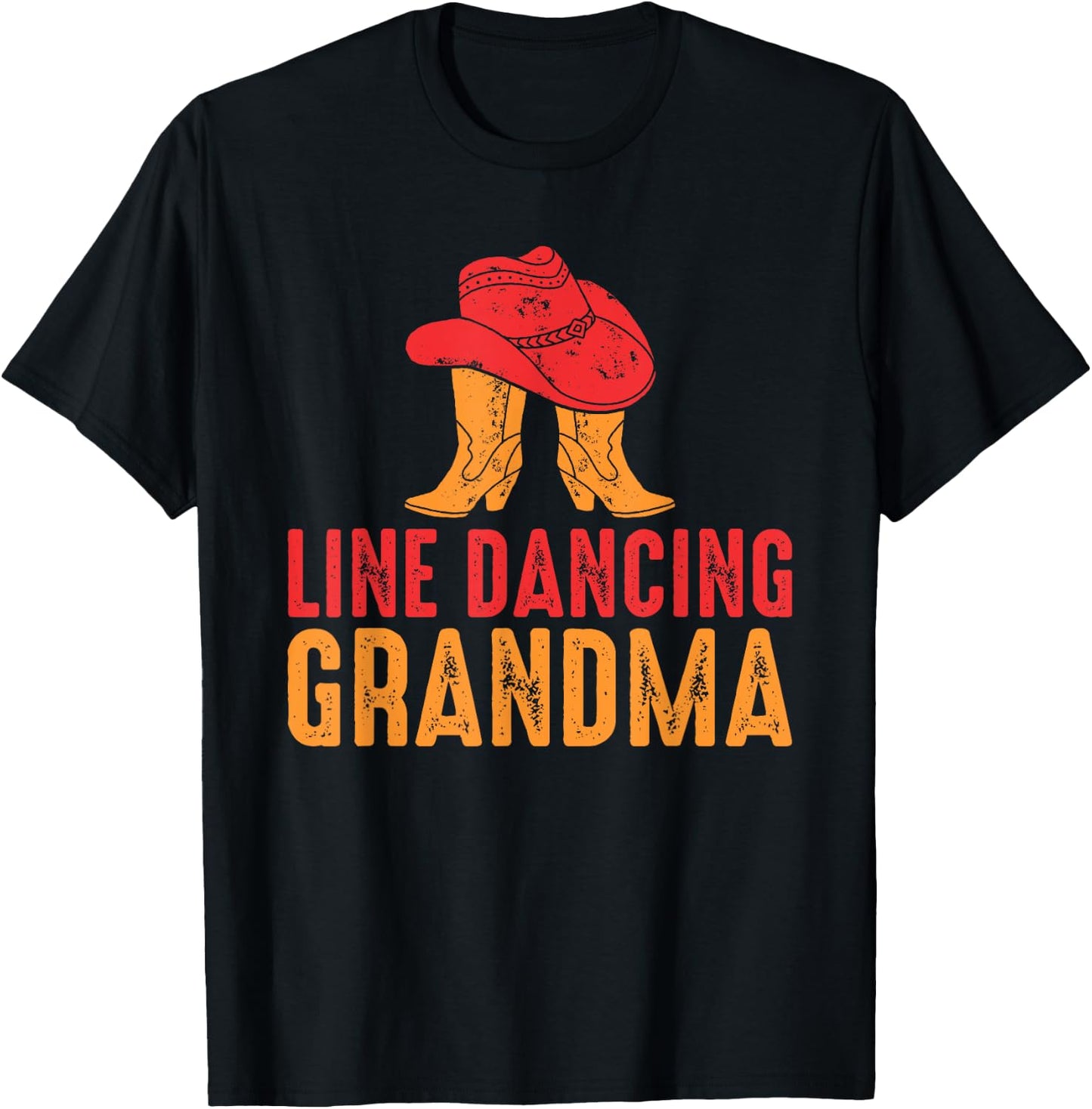 Line Dancing Grandma T-Shirt - T-Shirt | Black