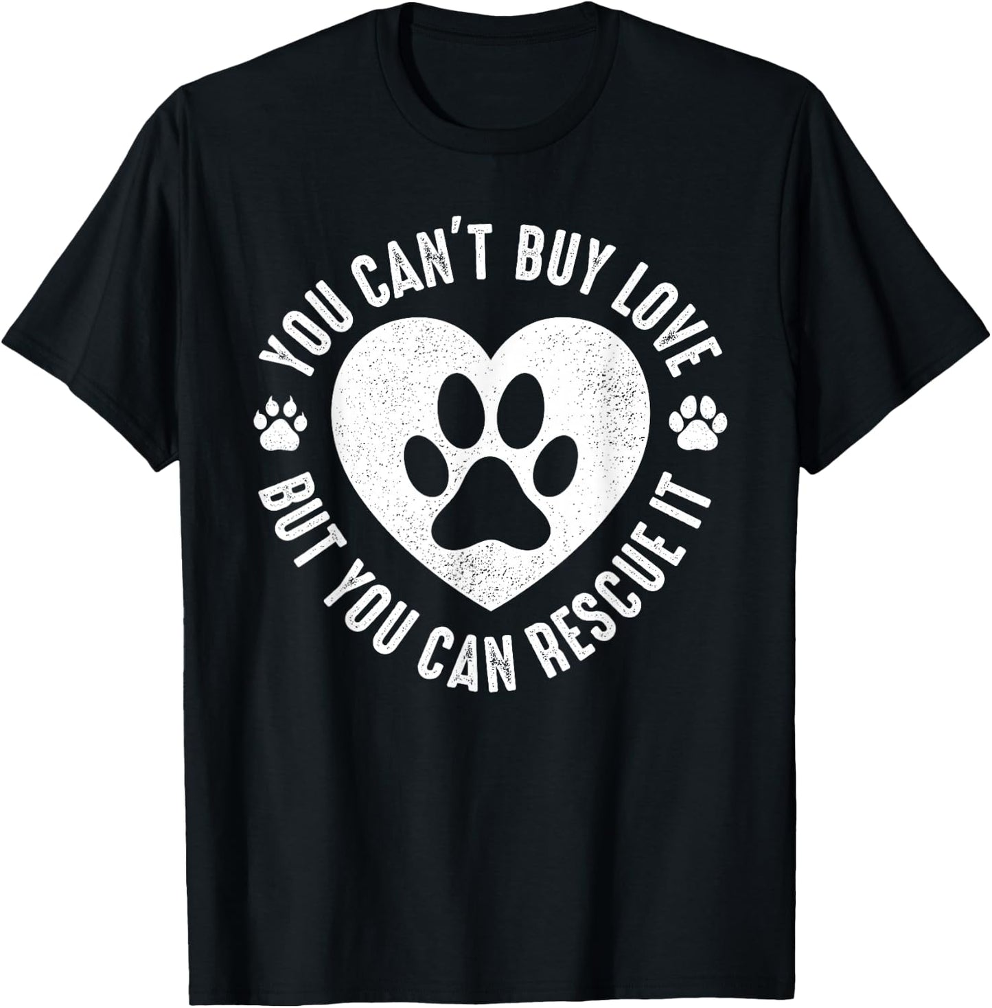 You Can Rescue It Pet Animal Rescue T-Shirt - T-Shirt | Black