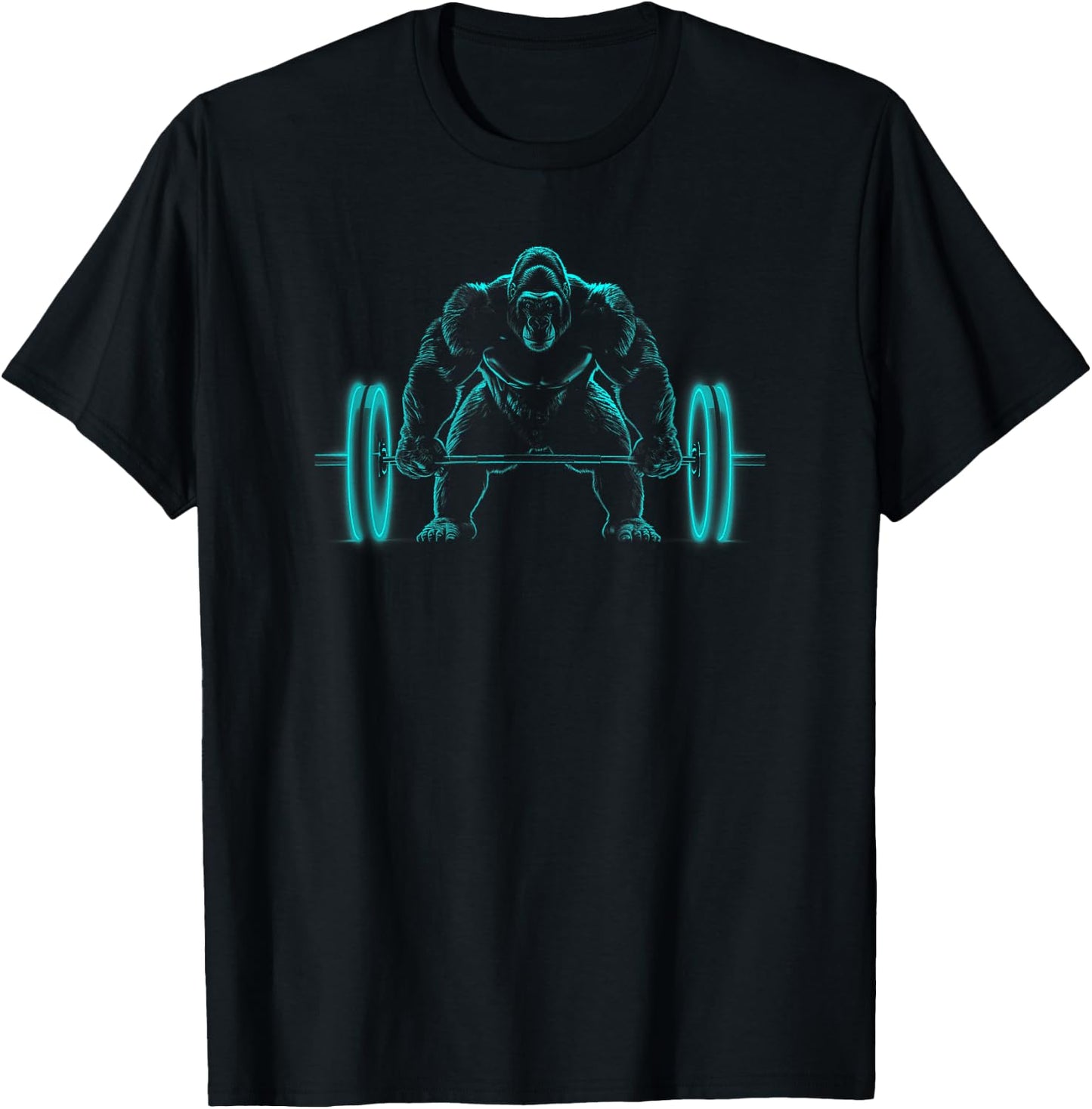 Gorilla Weight Lift Silverback Gorilla T-Shirt - T-Shirt | Black