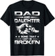 Dad And Daughter A Bond That Can't Be Broken T-Shirt - T-Shirt | Black