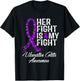 Ulcerative Colitis Awareness Her Fight Warrior Support T-Shirt - T-Shirt | Black
