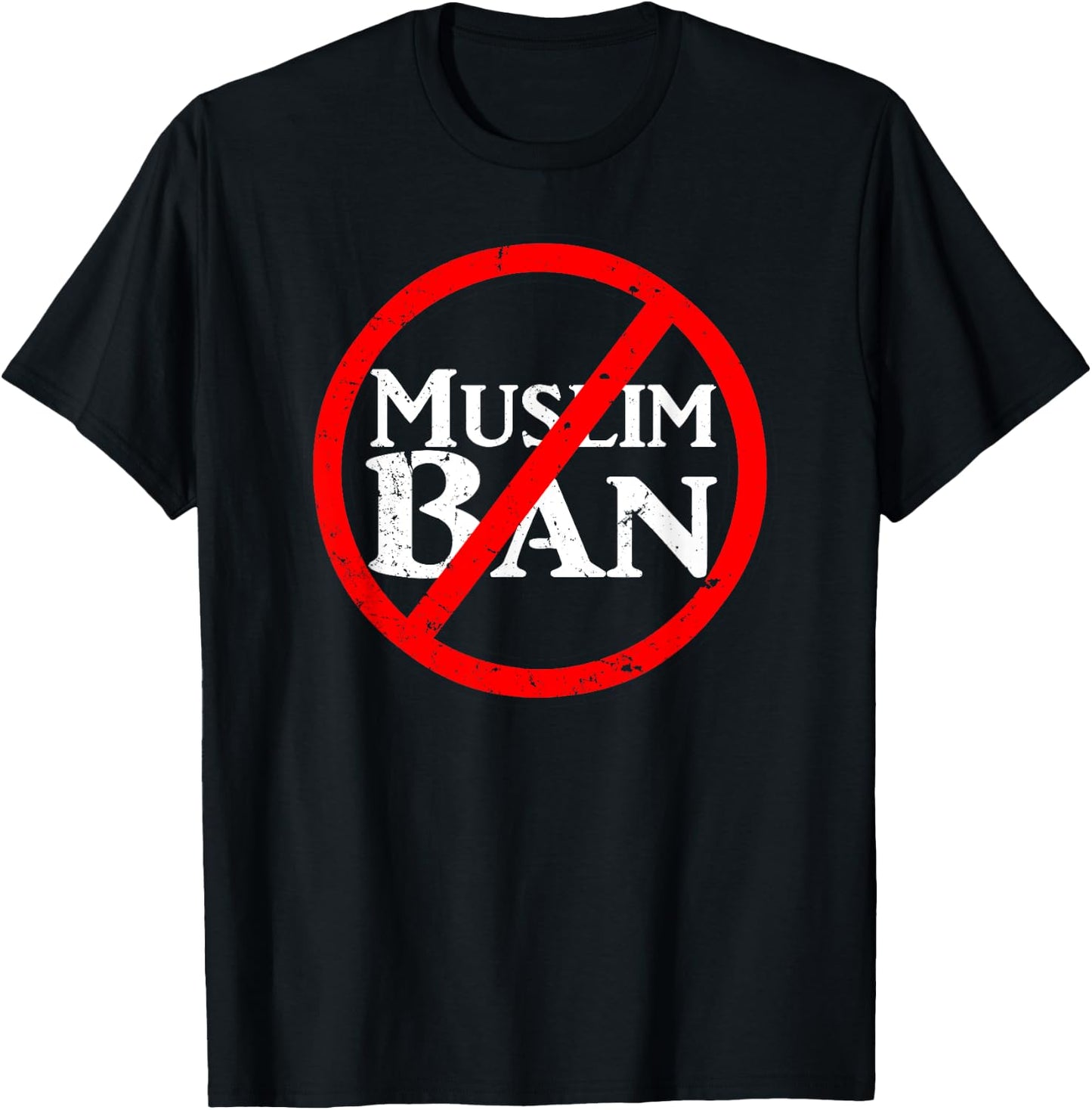No Muslim Ban T-Shirt - T-Shirt | Black
