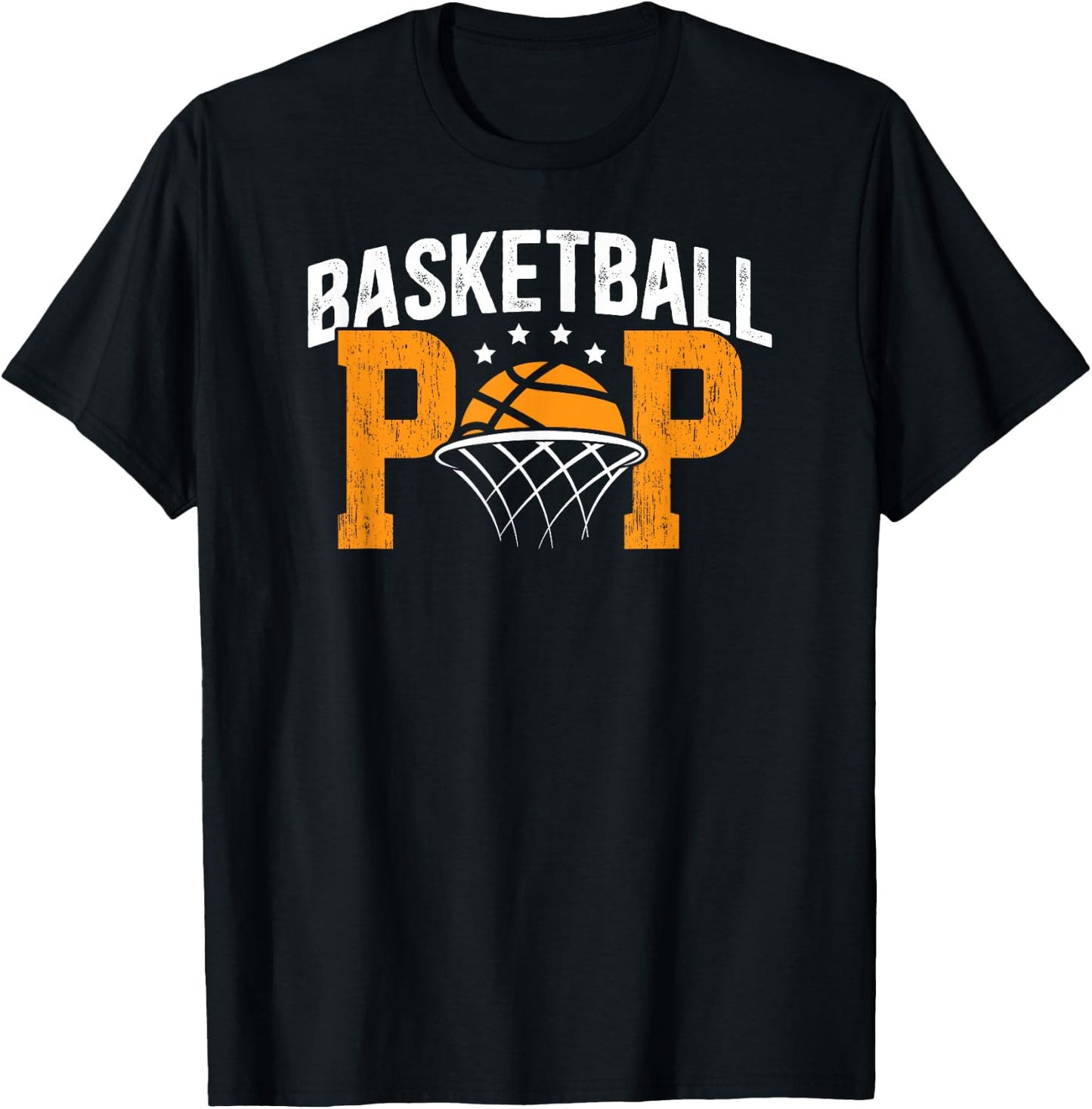 Basketball Pop Grandpa Pop Of A Basketball Player Pop T-Shirt - T-Shirt | Black