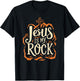 Jesus Is My Rock Jesus Quote Bible Christian T-Shirt - T-Shirt | Black