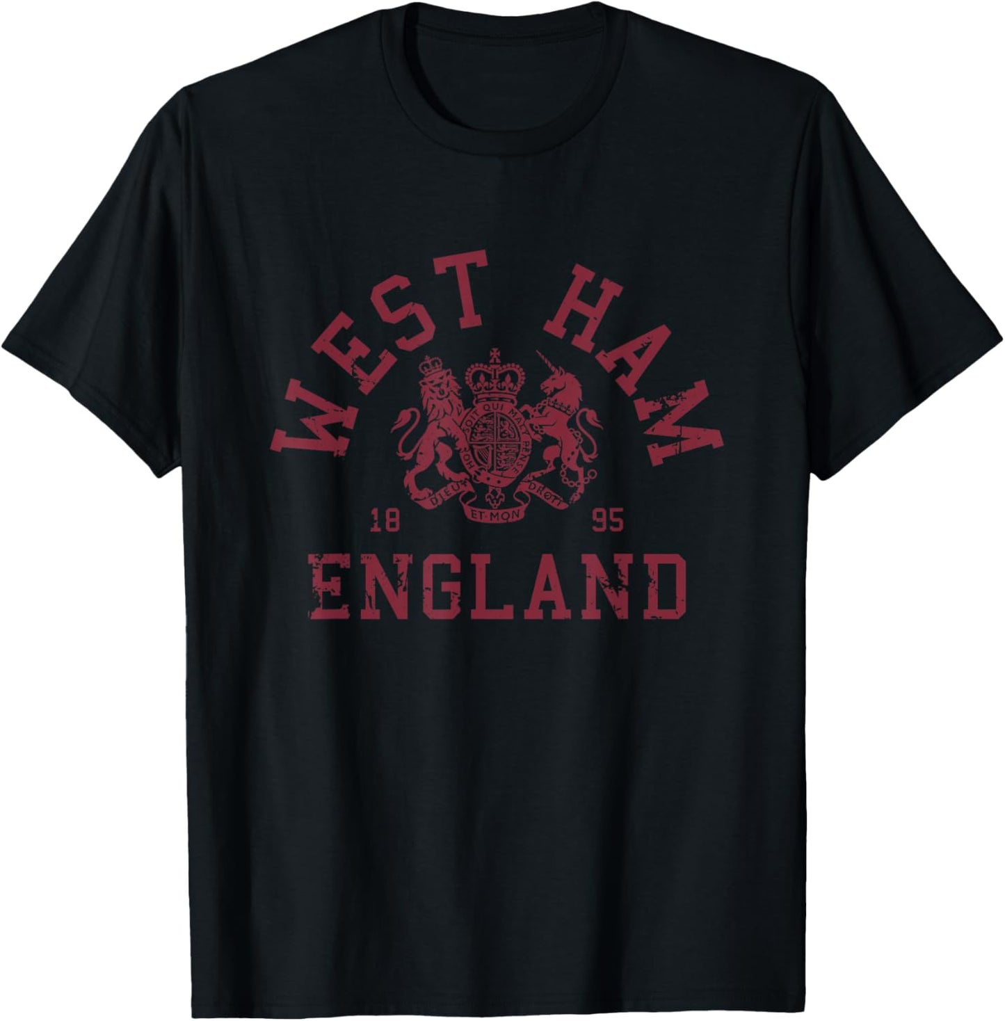 West Ham, City of East London, England UK T-Shirt - T-Shirt | Black