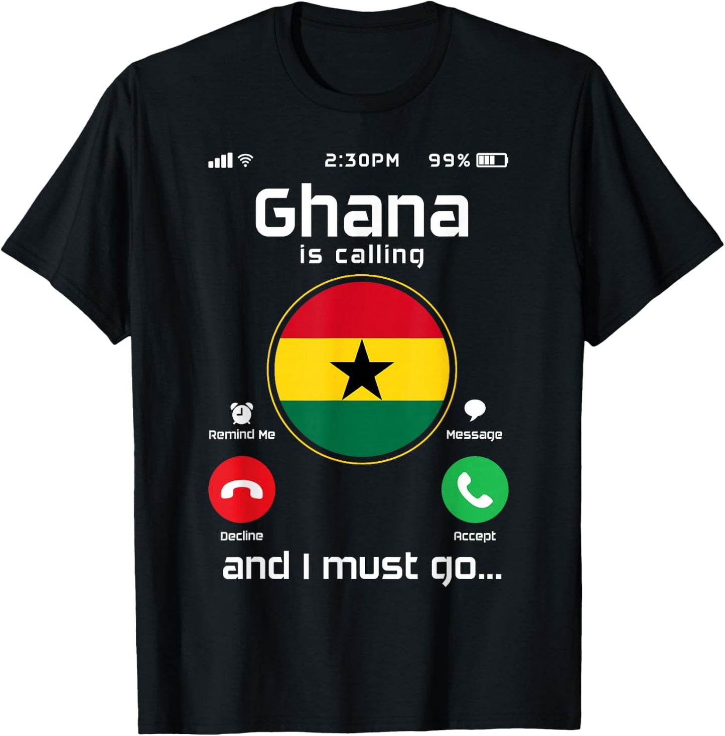 Ghana calls the flag of Ghana African Roots Pride Vintage T-Shirt - T-Shirt | Black