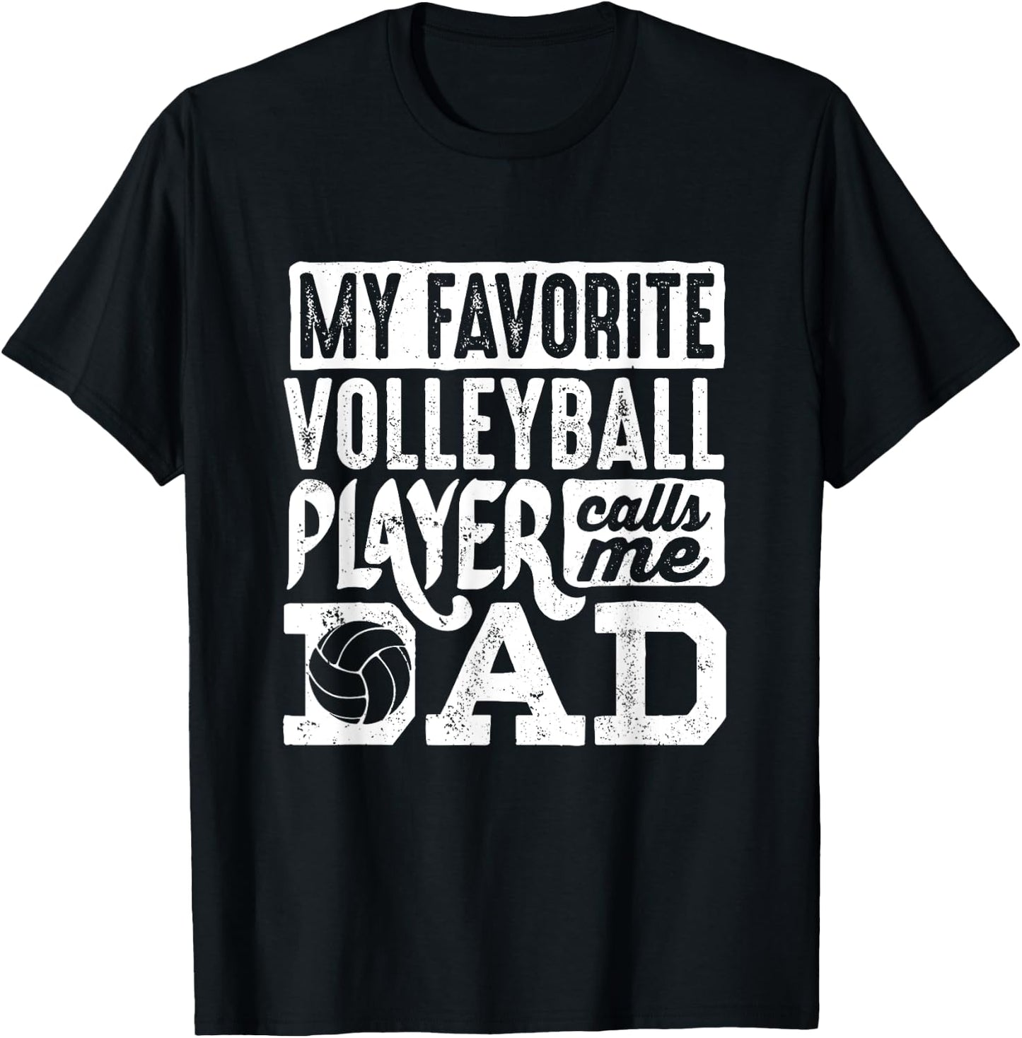Volleyball Dad Shirt Men Volleyball Lover Volleyball Player T-Shirt - T-Shirt | Black