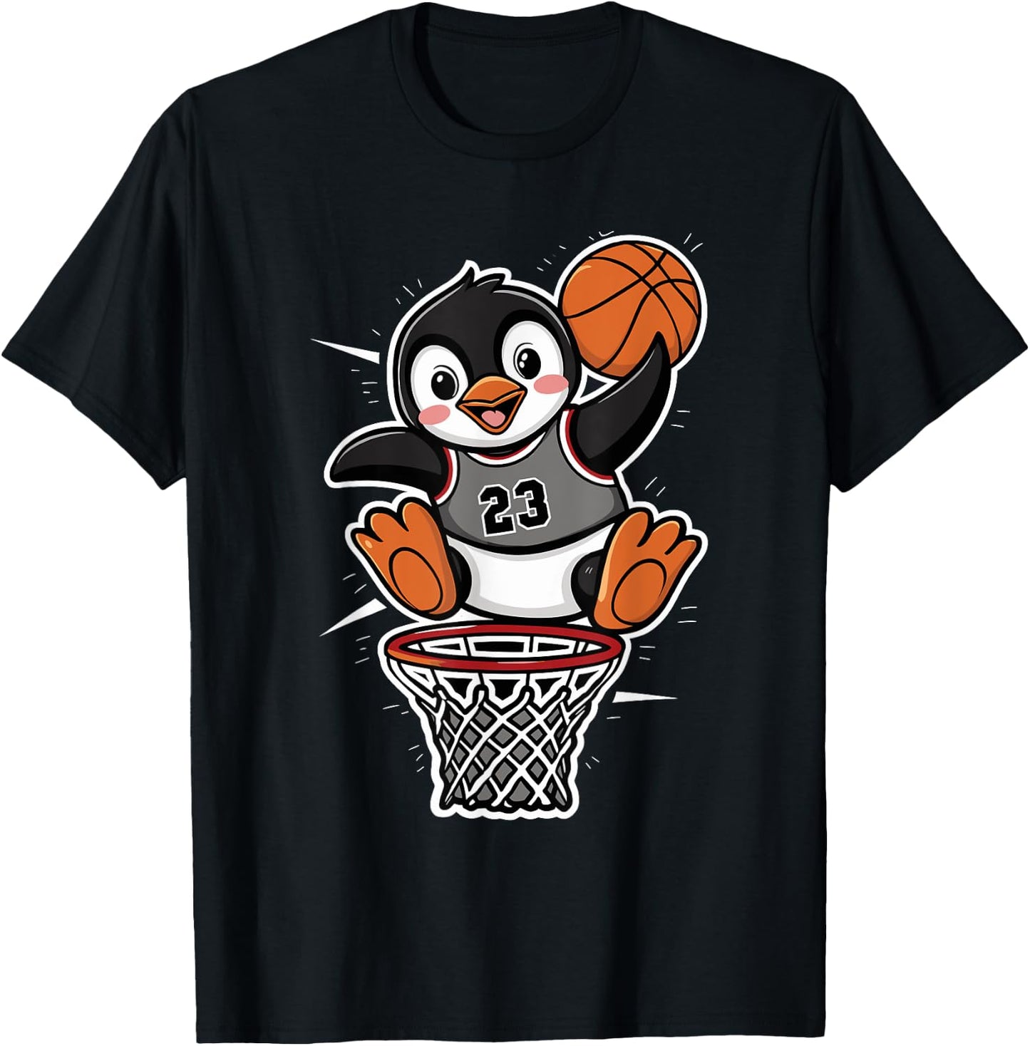 Penguin Basketball T-Shirt - T-Shirt | Black
